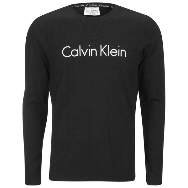Calvin klein Men's Comfort Cotton Long Sleeve Crew Neck T-shirt in ...
