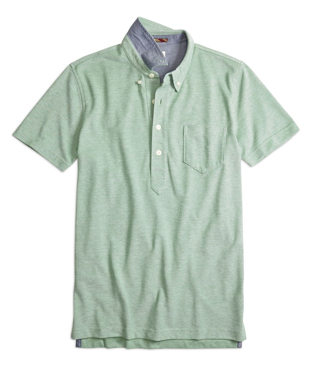 Lyst - Brooks Brothers Contrast Collar Polo Shirt in Green for Men