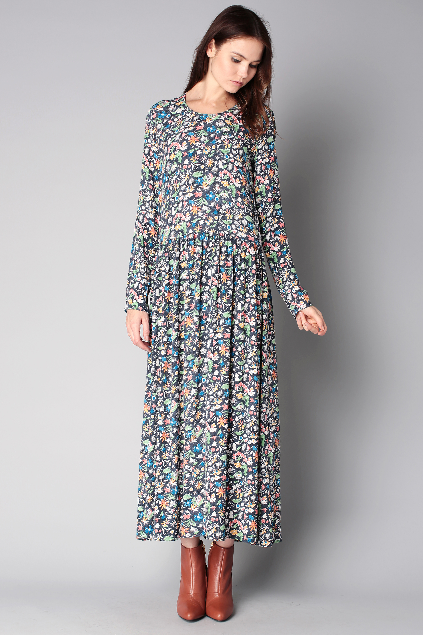 american vintage maxi dress