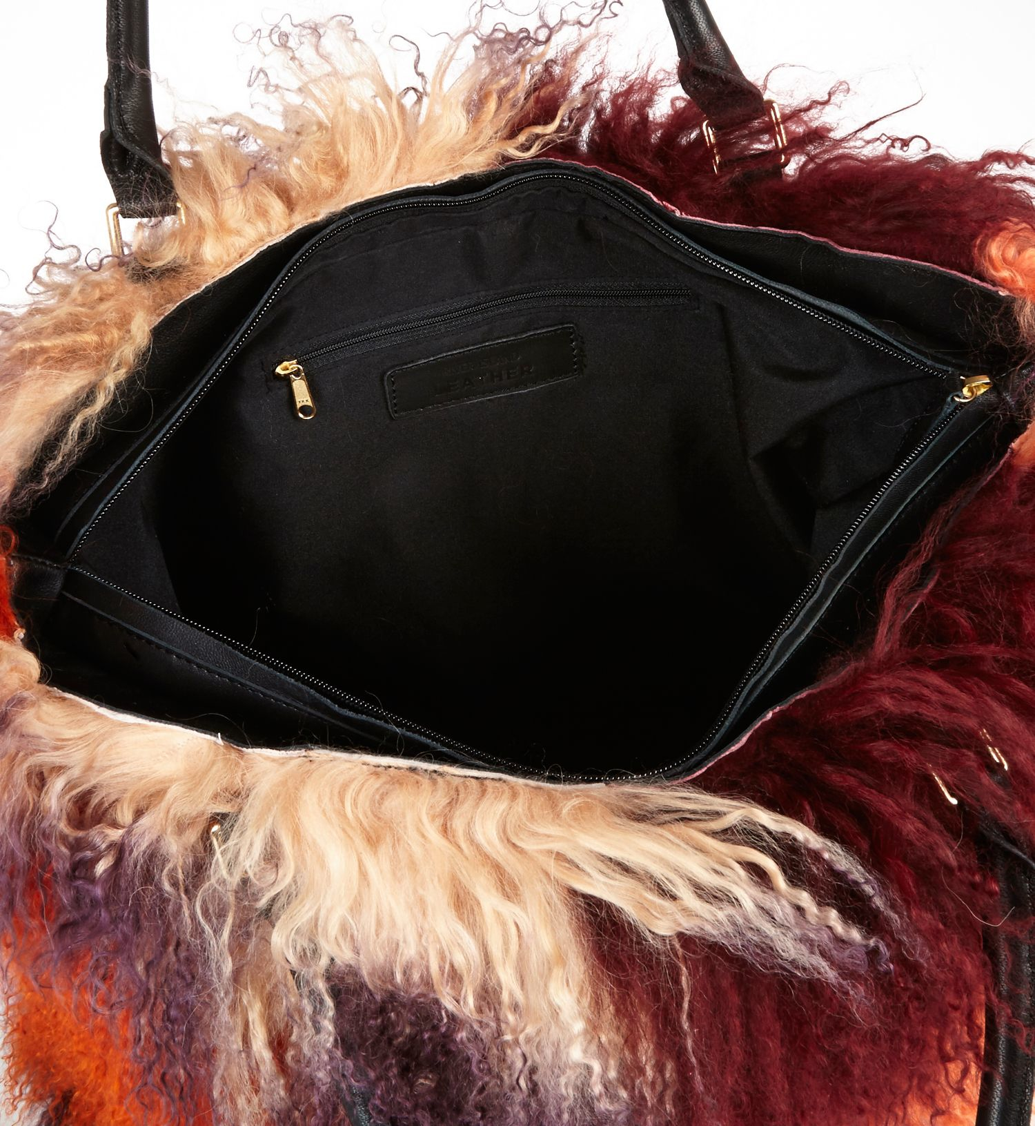 River Island Pink Mongolian Fur Handbag In Lyst Gallery