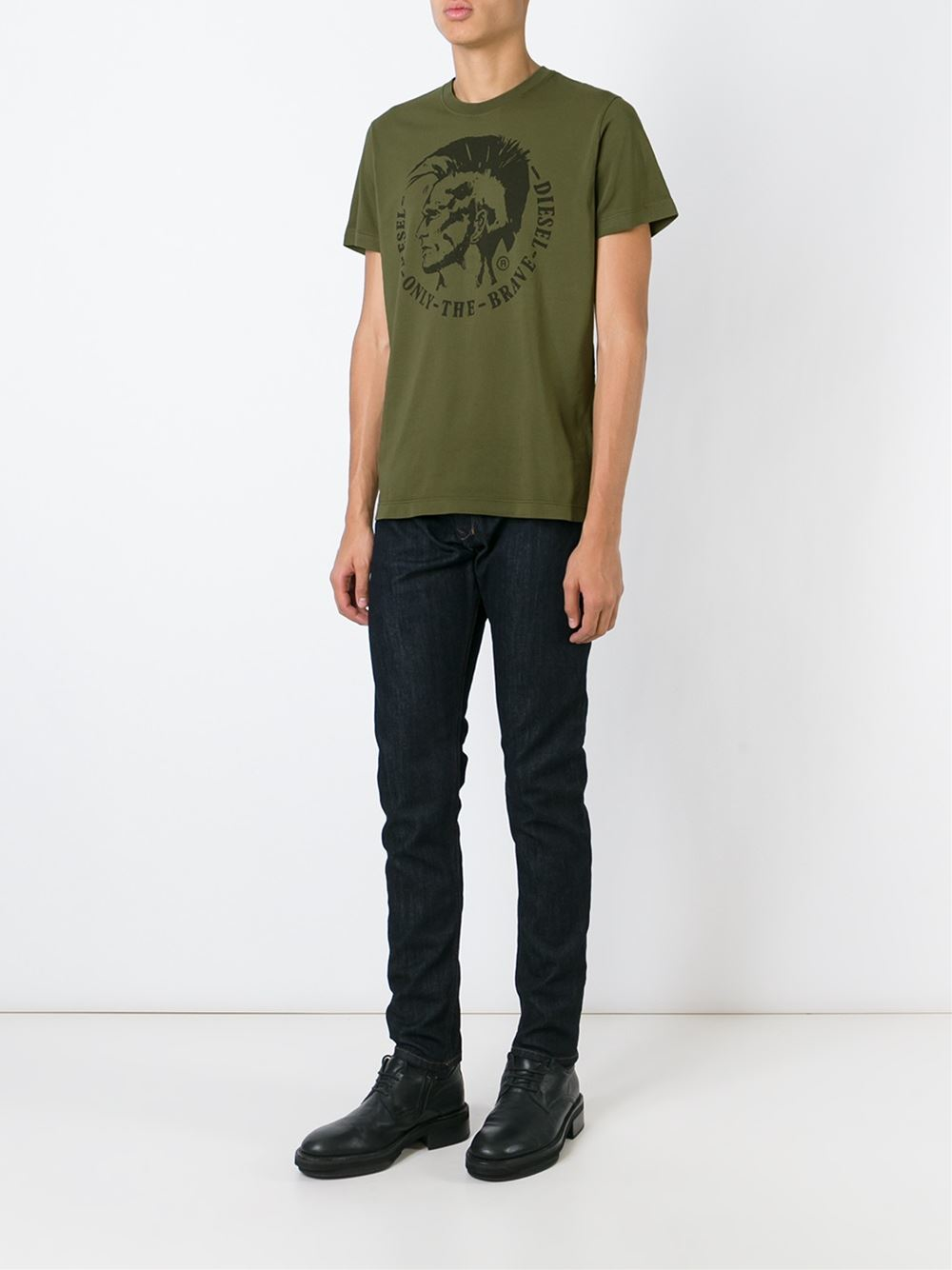 diesel green shirt