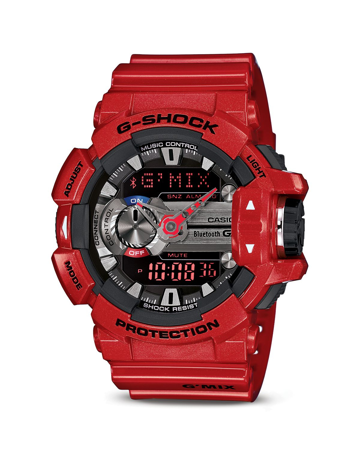 g shock blue red