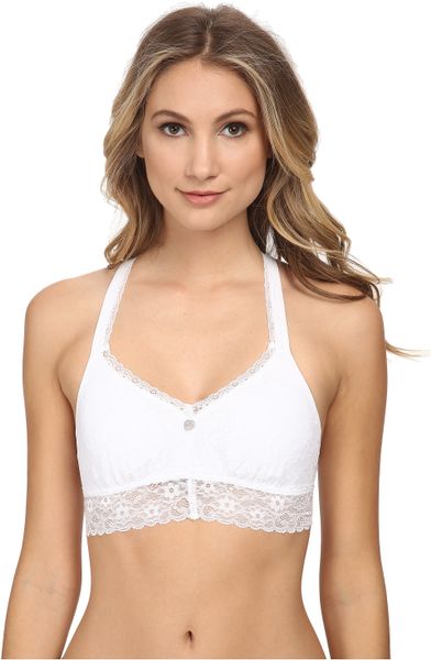 Dkny Signature Lace Bralette 735233 In White Lyst 