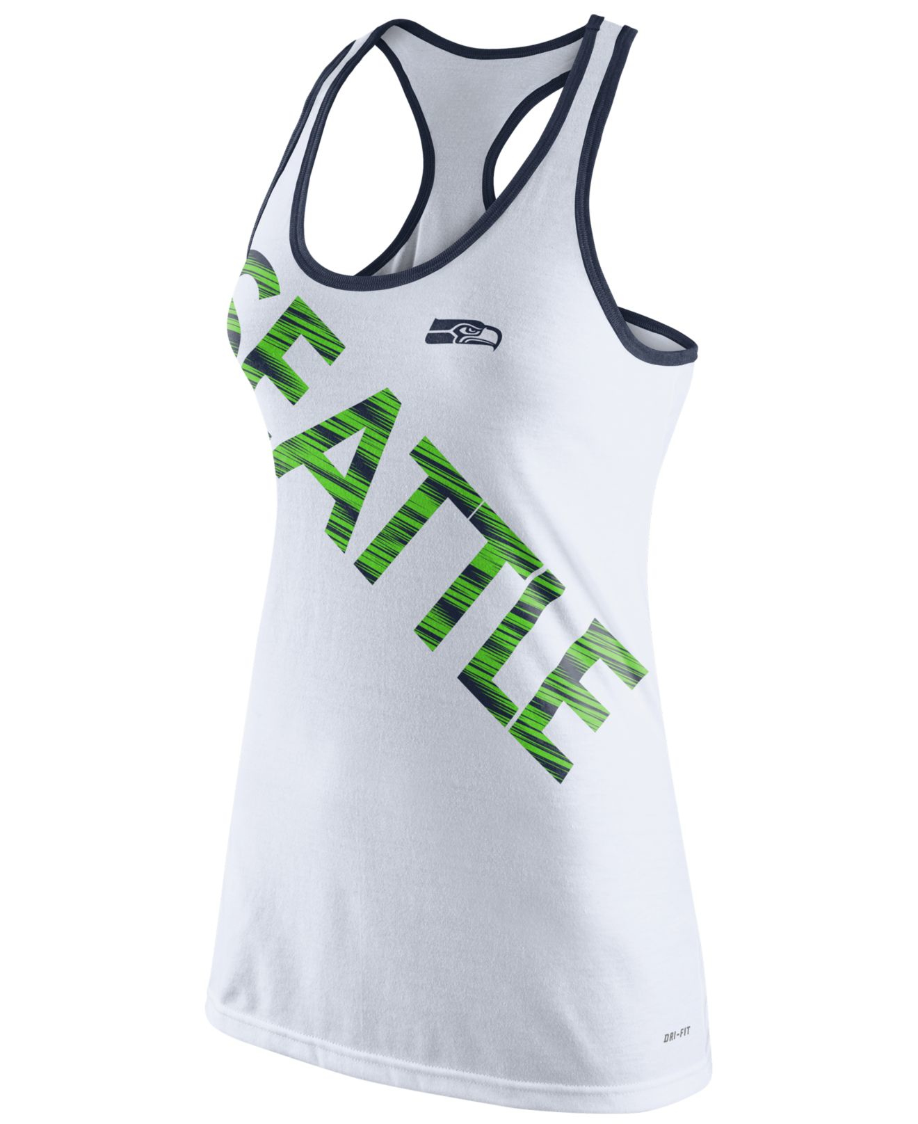 Nike Women\u0026#39;S Seattle Seahawks Warp Tank Top in White | Lyst  