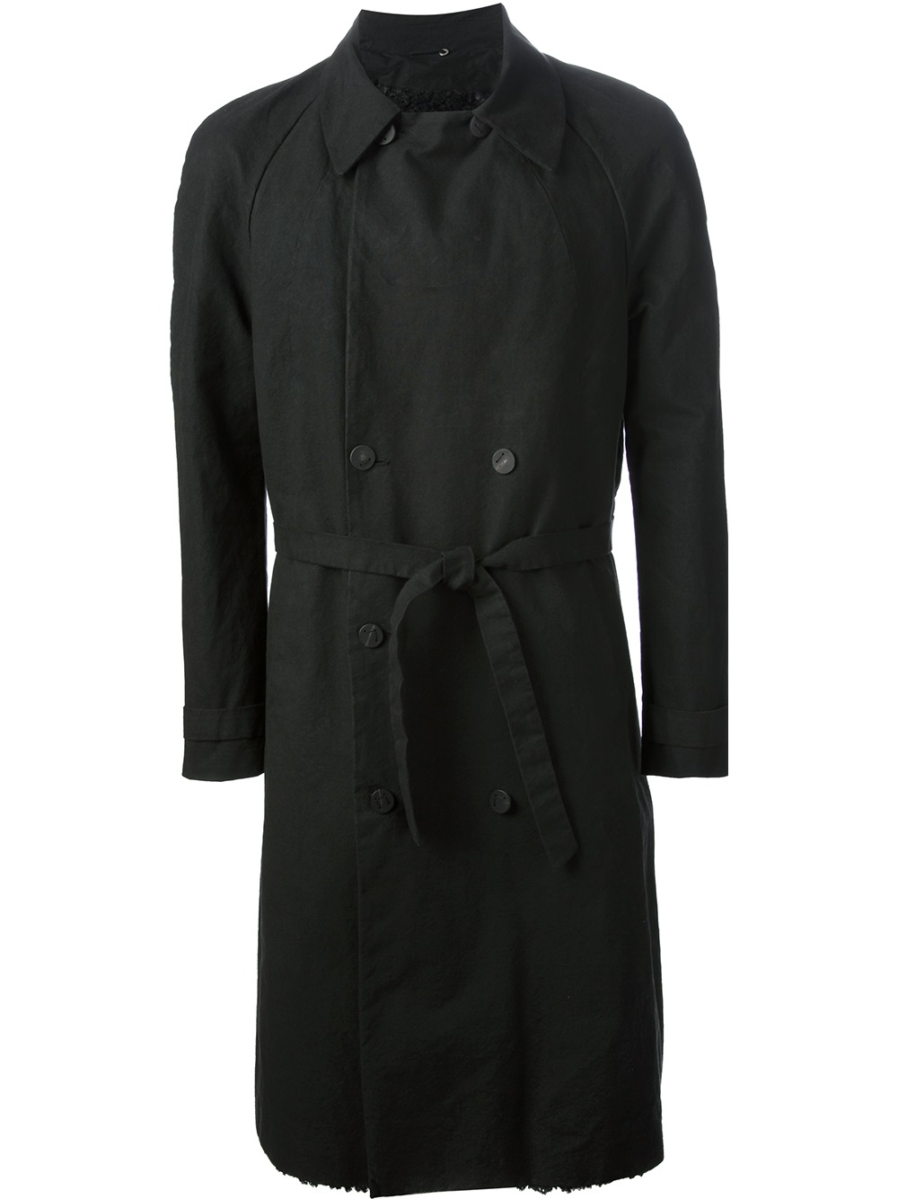 Label Under Construction Military Tent Trench Coat in Black for Men | Lyst