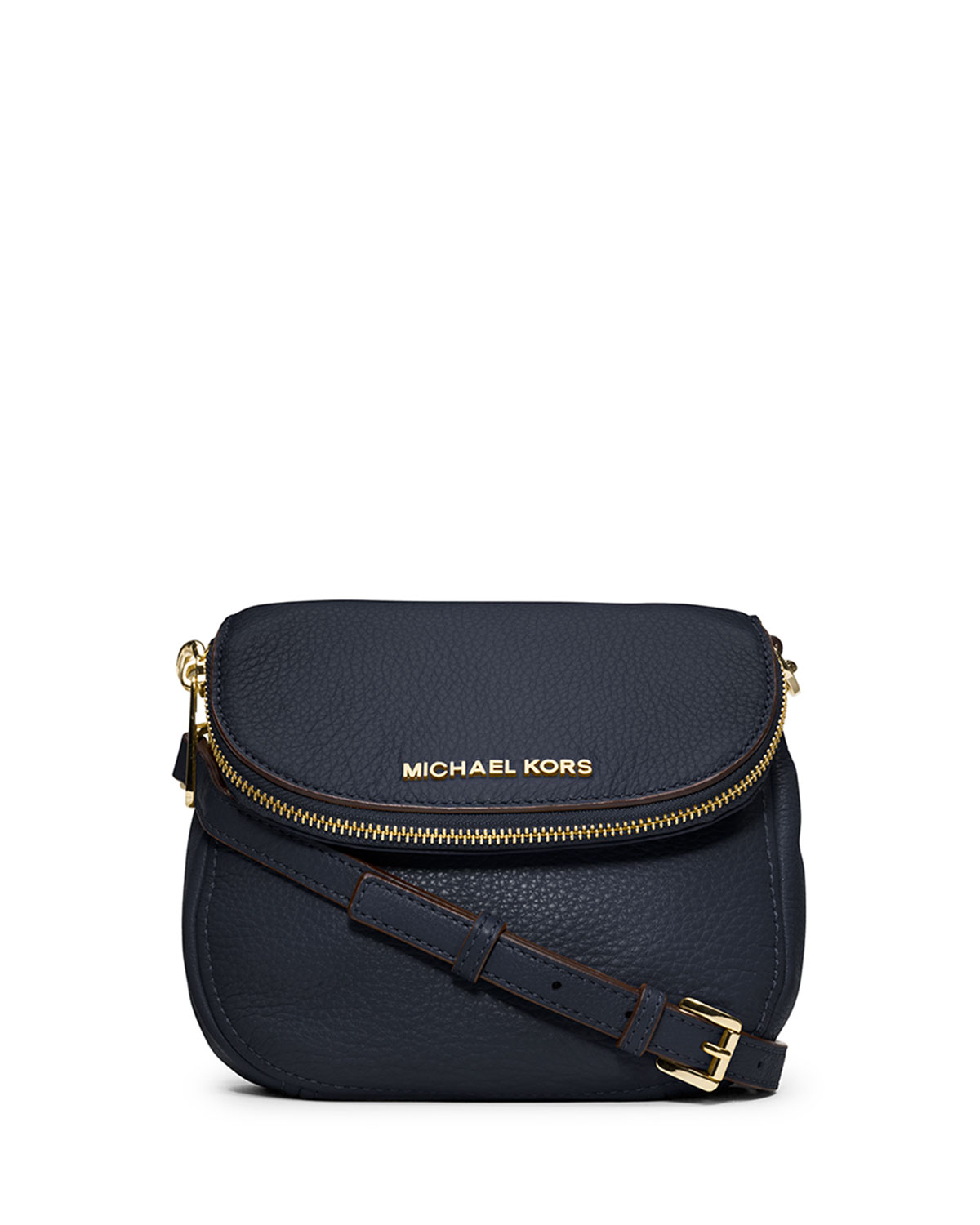 MICHAEL Michael Kors Bedford Flap Crossbody Bag in Blue - Lyst