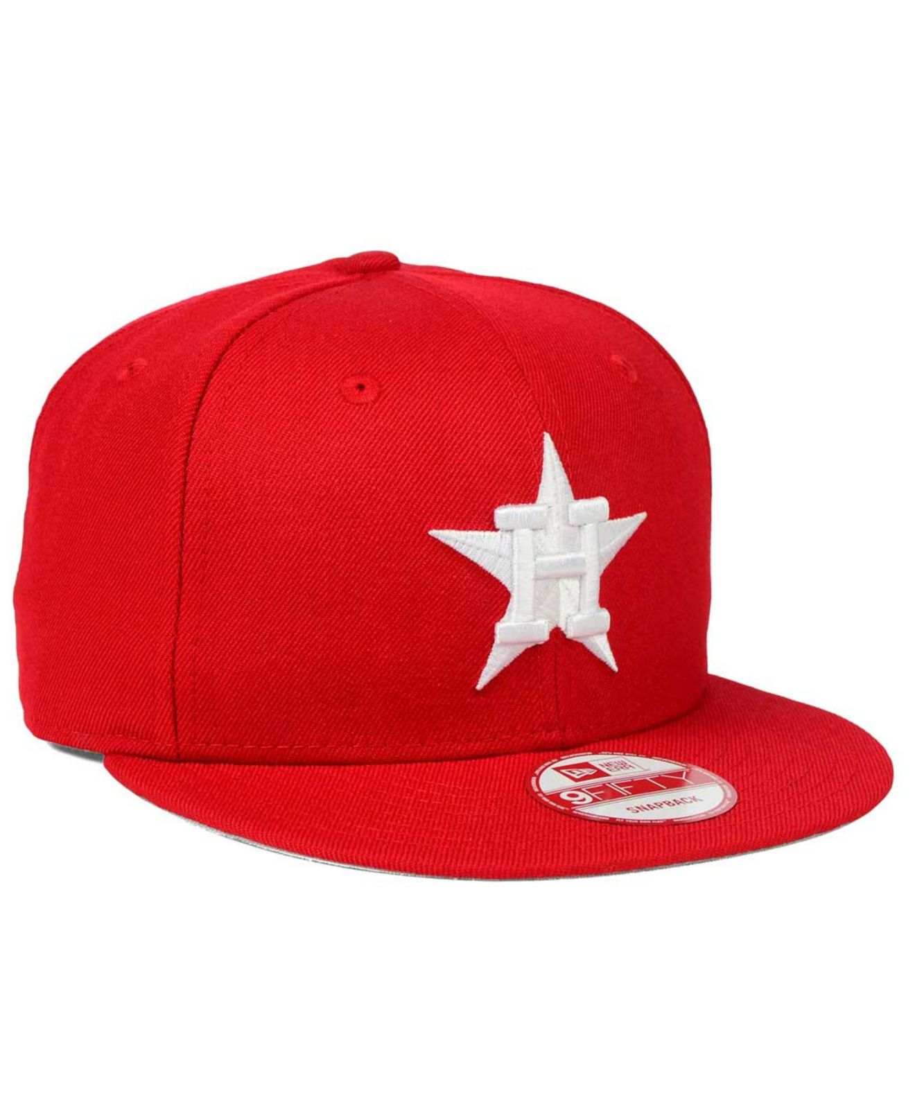 KTZ Houston Astros C-dub 9fifty Snapback Cap in Red - Lyst