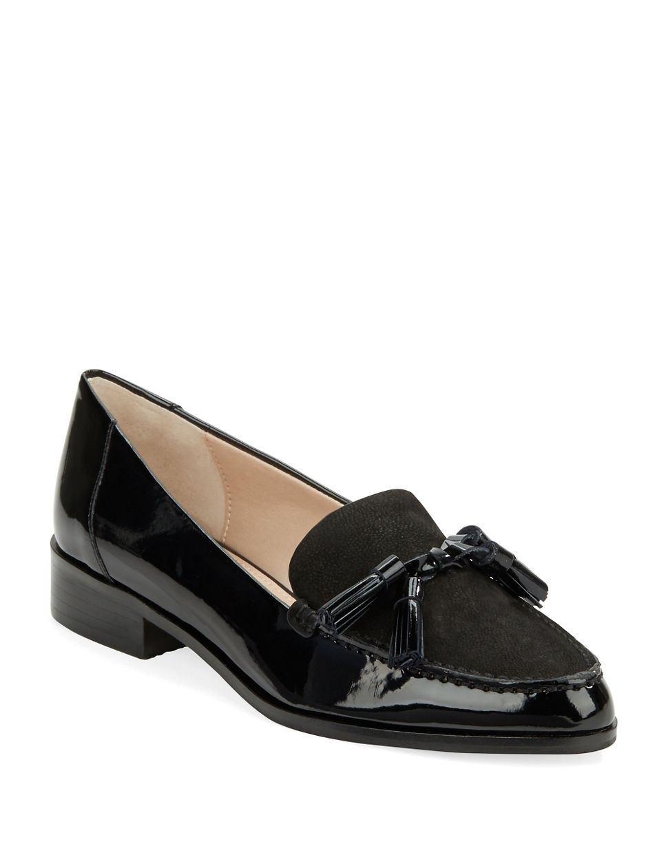 Lyst - French Connection Lonnie Leather Loafers in Black