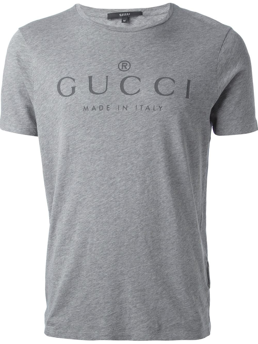 Lyst - Gucci Logo Print Tshirt in Gray for Men