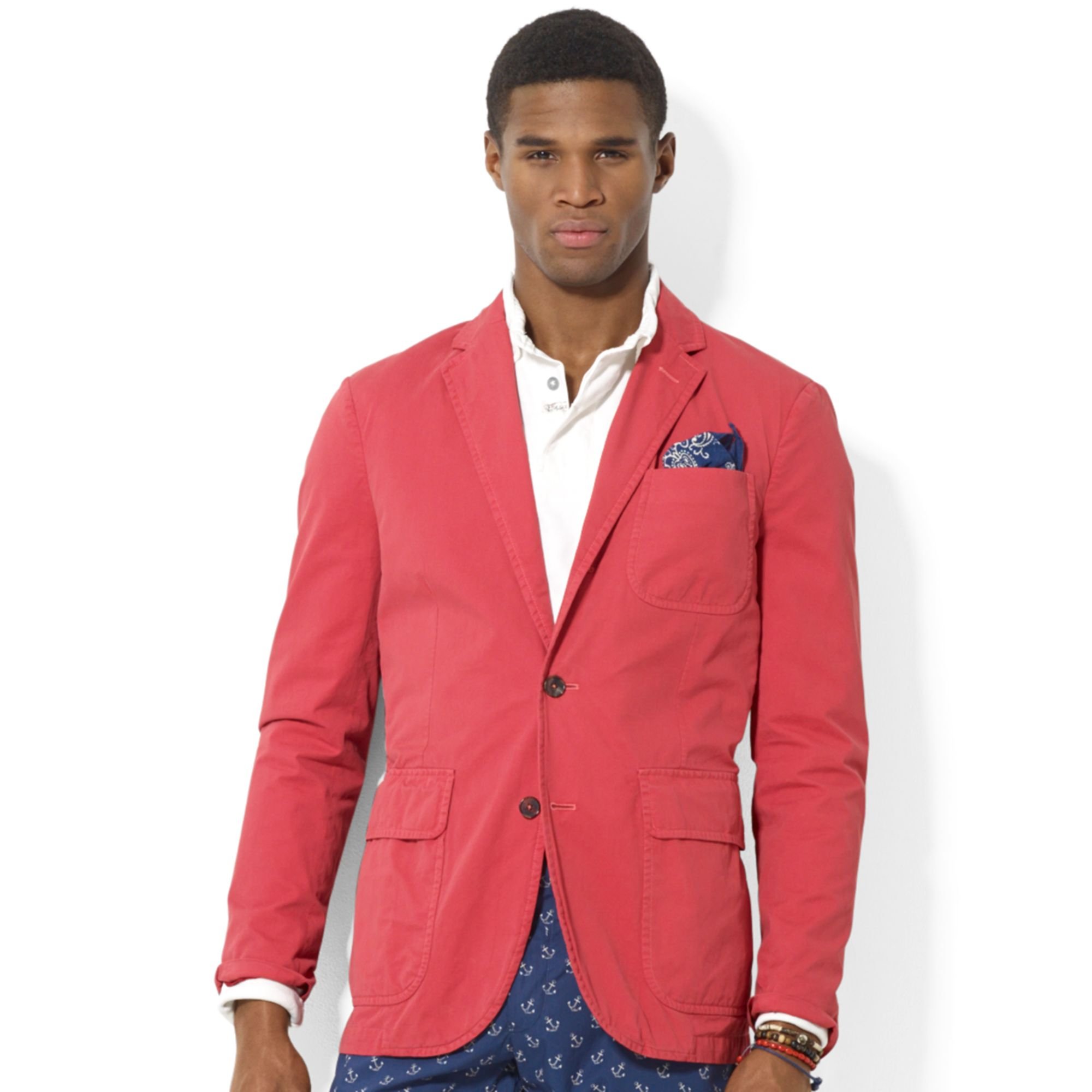 red sport coat outfit