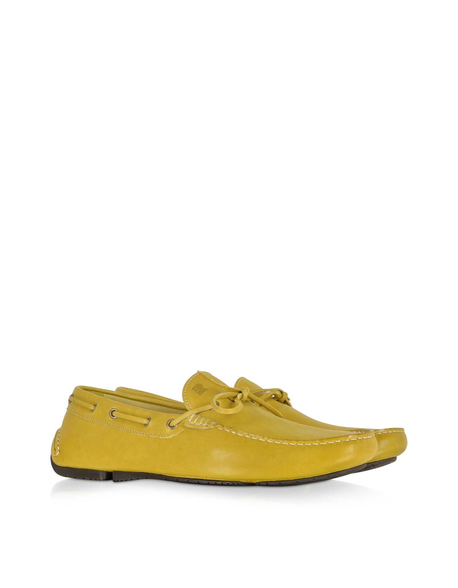 Lyst Fratelli Rossetti Mustard Leather Driver Shoes in Yellow for Men