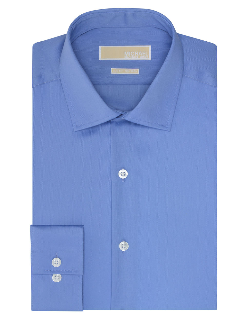 Michael michael kors Slim Fit Dress Shirt in Blue for Men | Lyst
