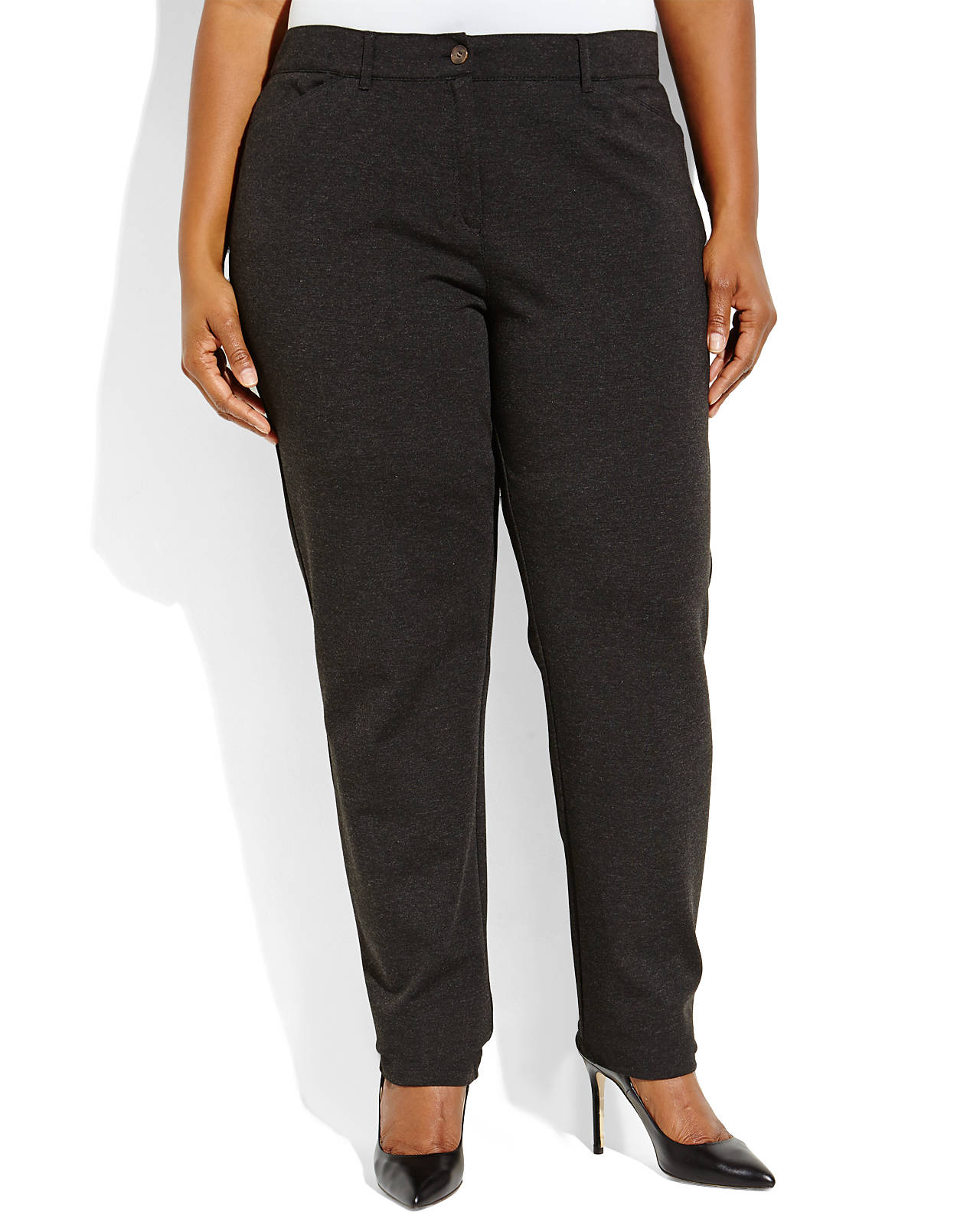 plus size ponte pants