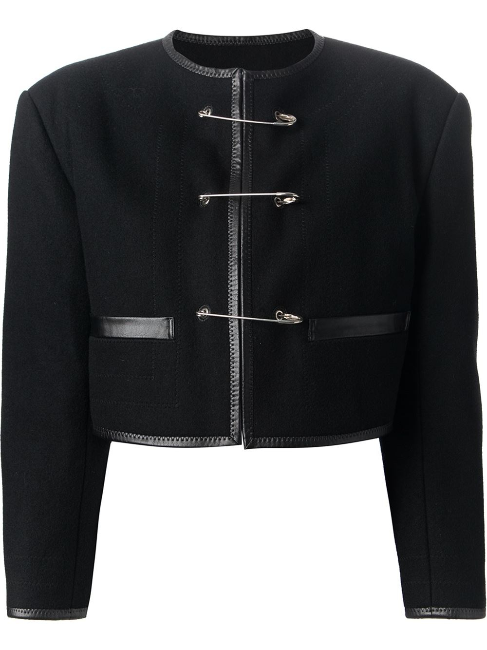 Jean paul gaultier Safety Pin Fastening Jacket in Black - Save 50% | Lyst