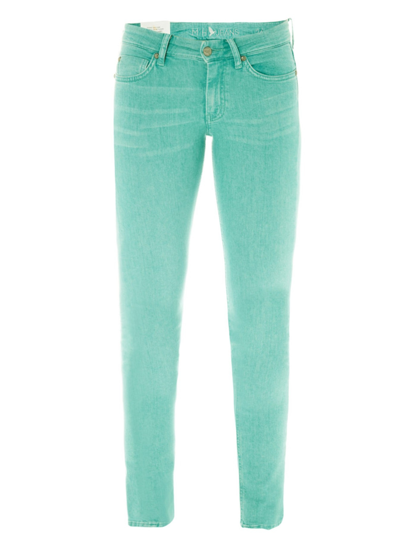 Lyst M.I.H Jeans Breathless Lowrise Skinny Jeans in Green