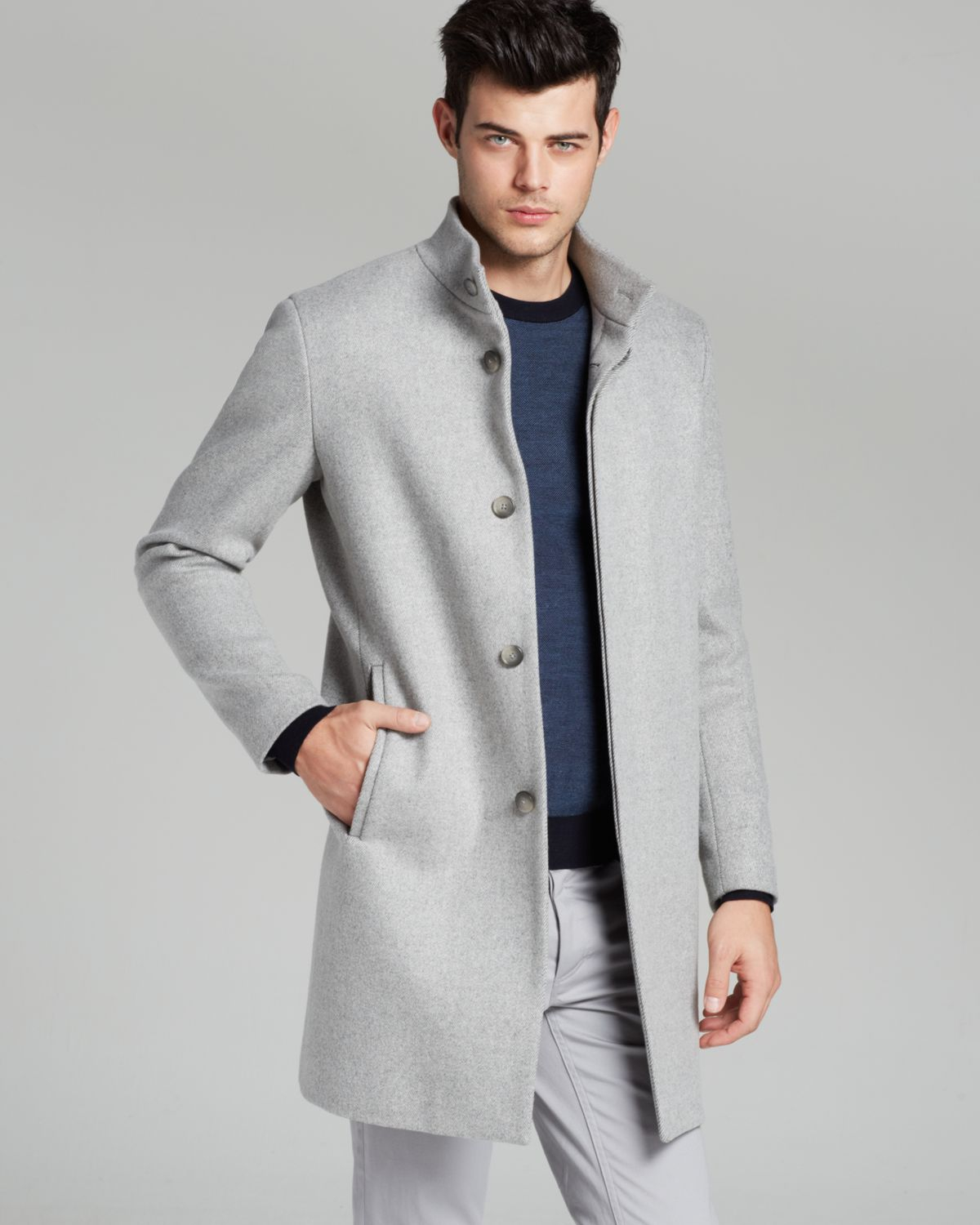 Grey Mens Coat - Coat Nj