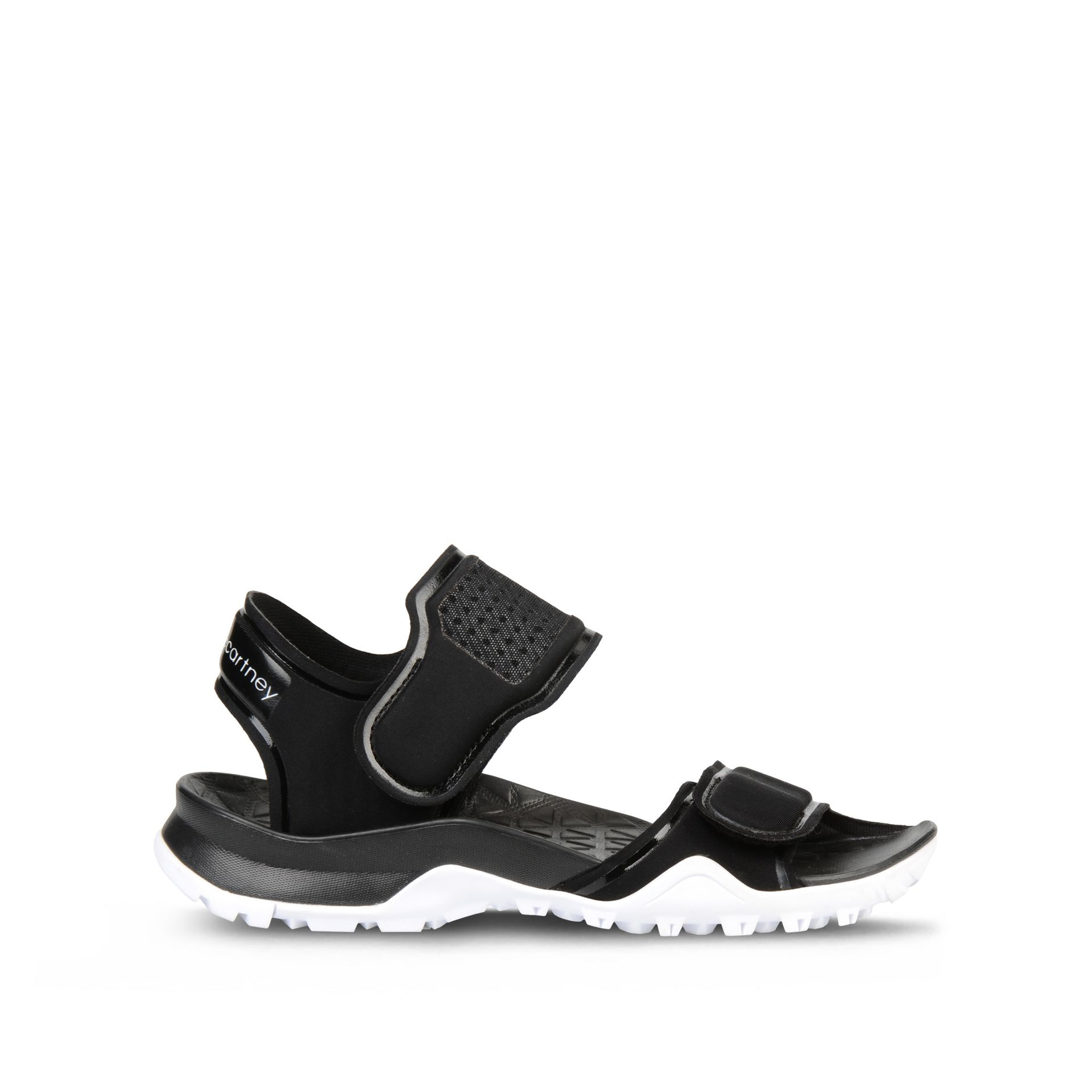 Lyst - adidas By Stella McCartney Black Sandals in Black