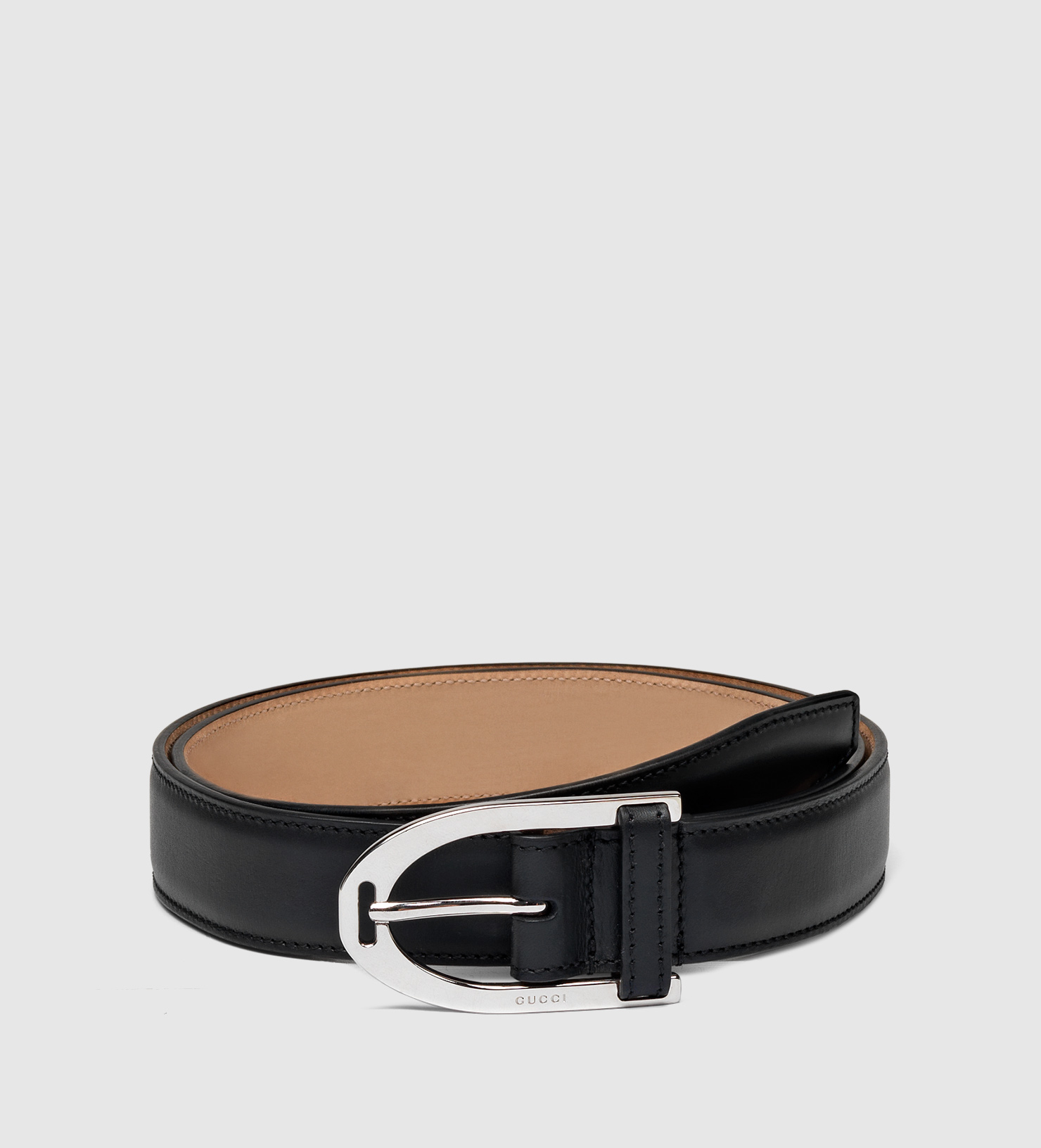 Gucci Black Leather Belt in Black for Men | Lyst