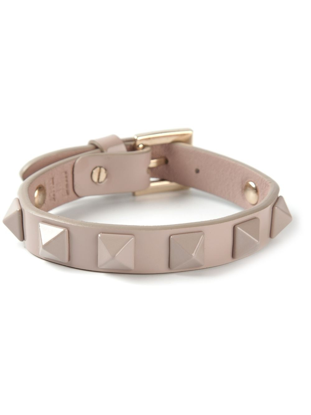 Lyst Valentino Rockstud Bracelet In Natural Gallery
