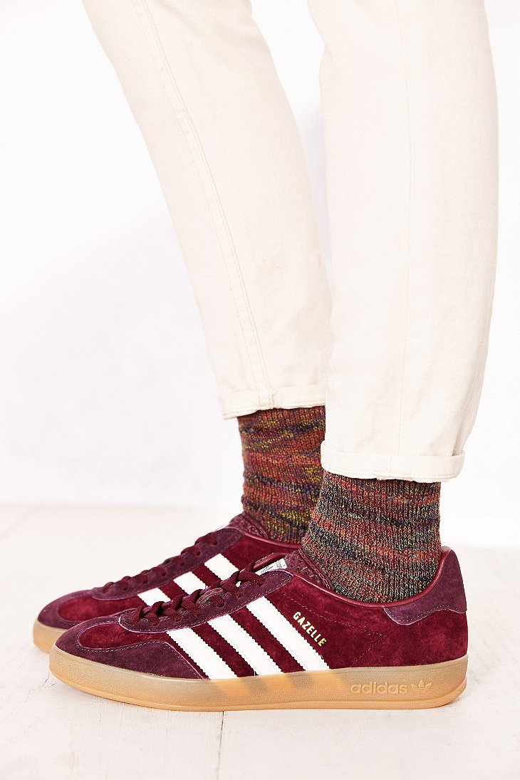 adidas gazelle maroon gum sole