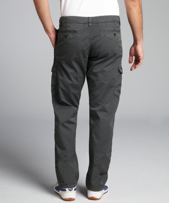 grey cargo trousers mens