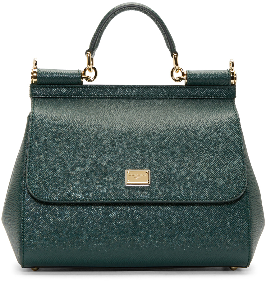 Lyst - Dolce & Gabbana Green Medium Miss Sicily Bag in Green