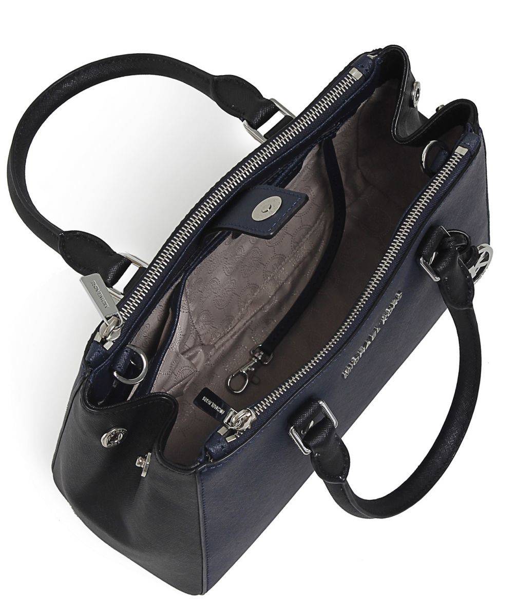 Michael michael kors Sutton Small Satchel Bag in Blue | Lyst