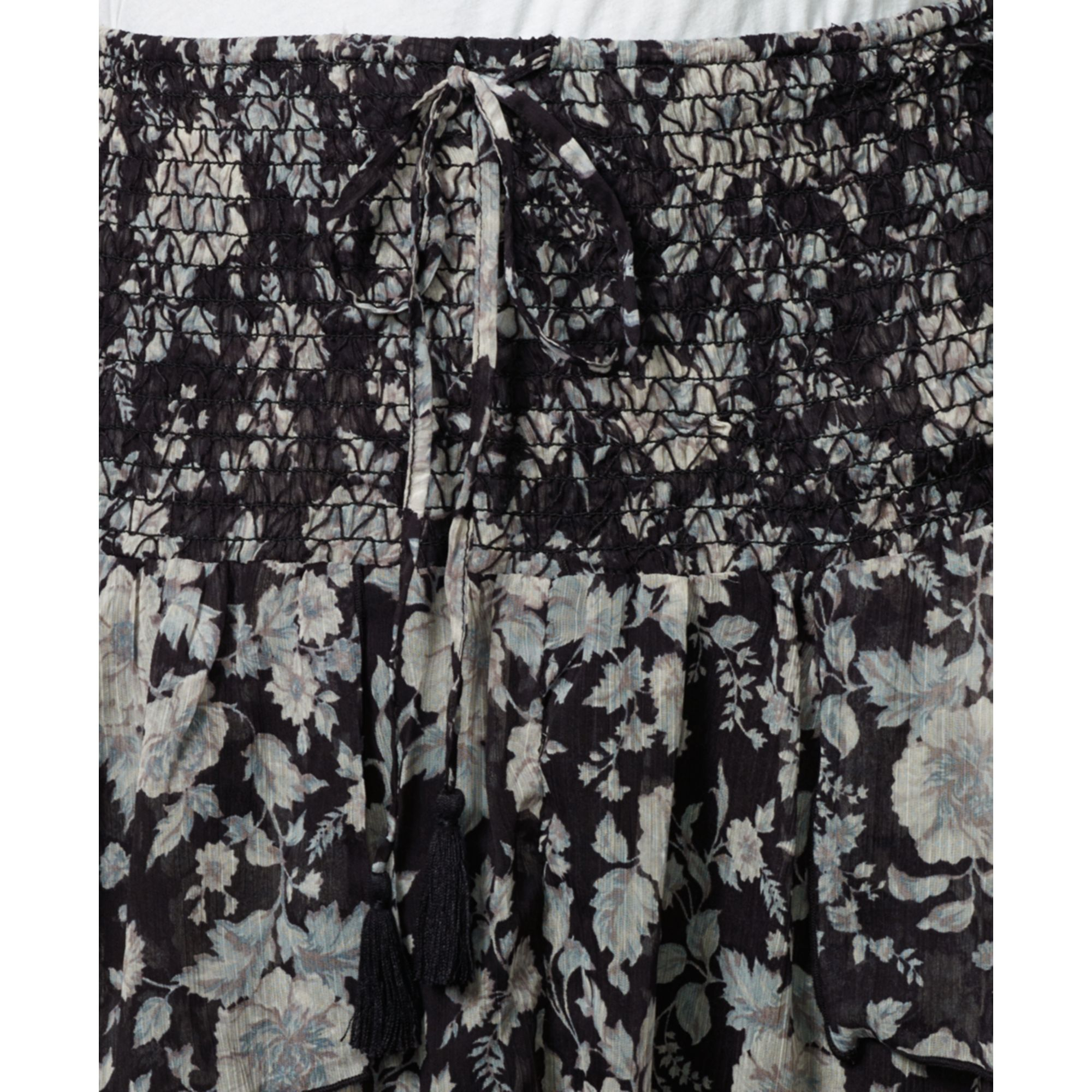 Lyst - Denim & Supply Ralph Lauren Floralprint Highlow Tiered Maxi Skirt