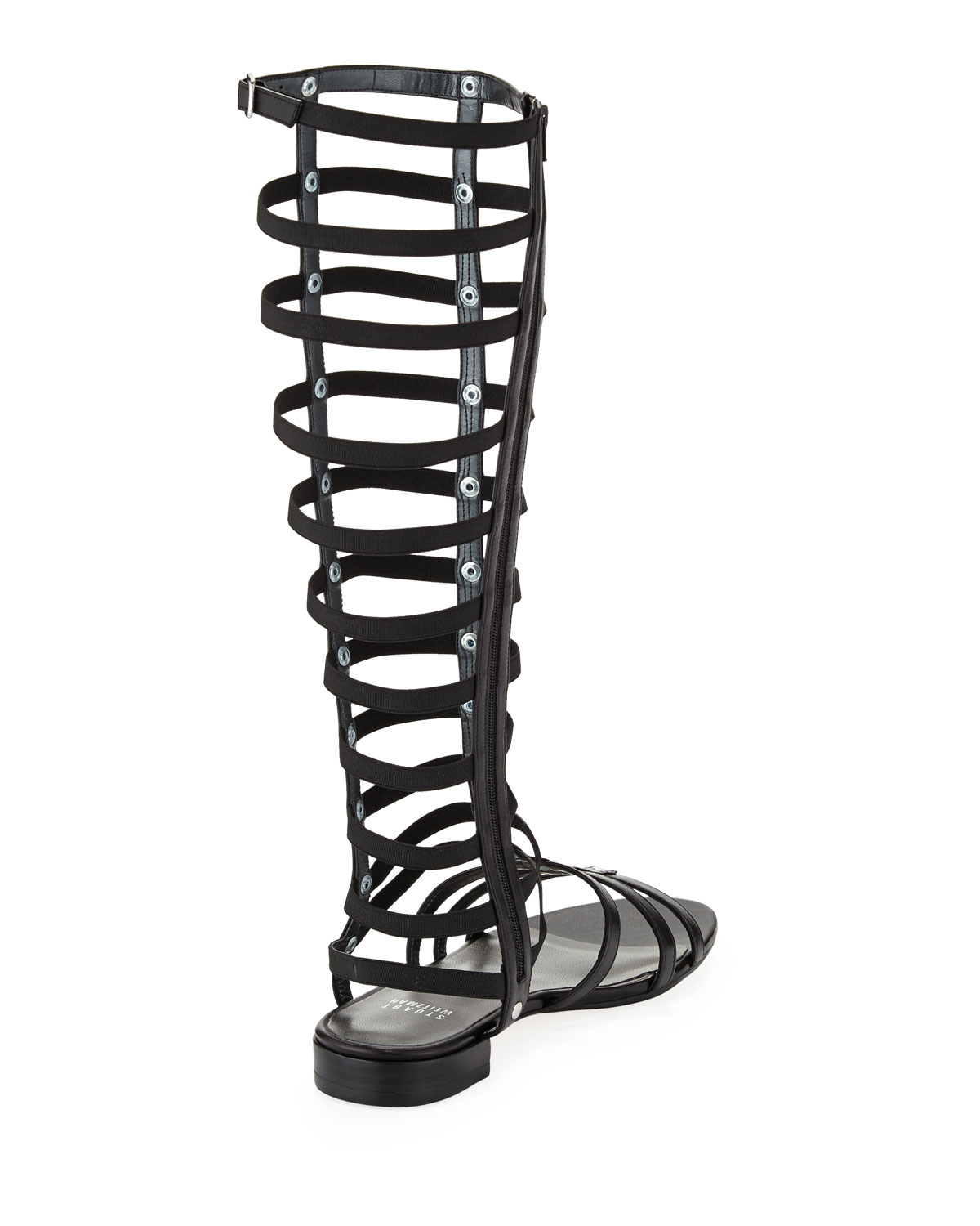 stuart weitzman black gladiator sandals