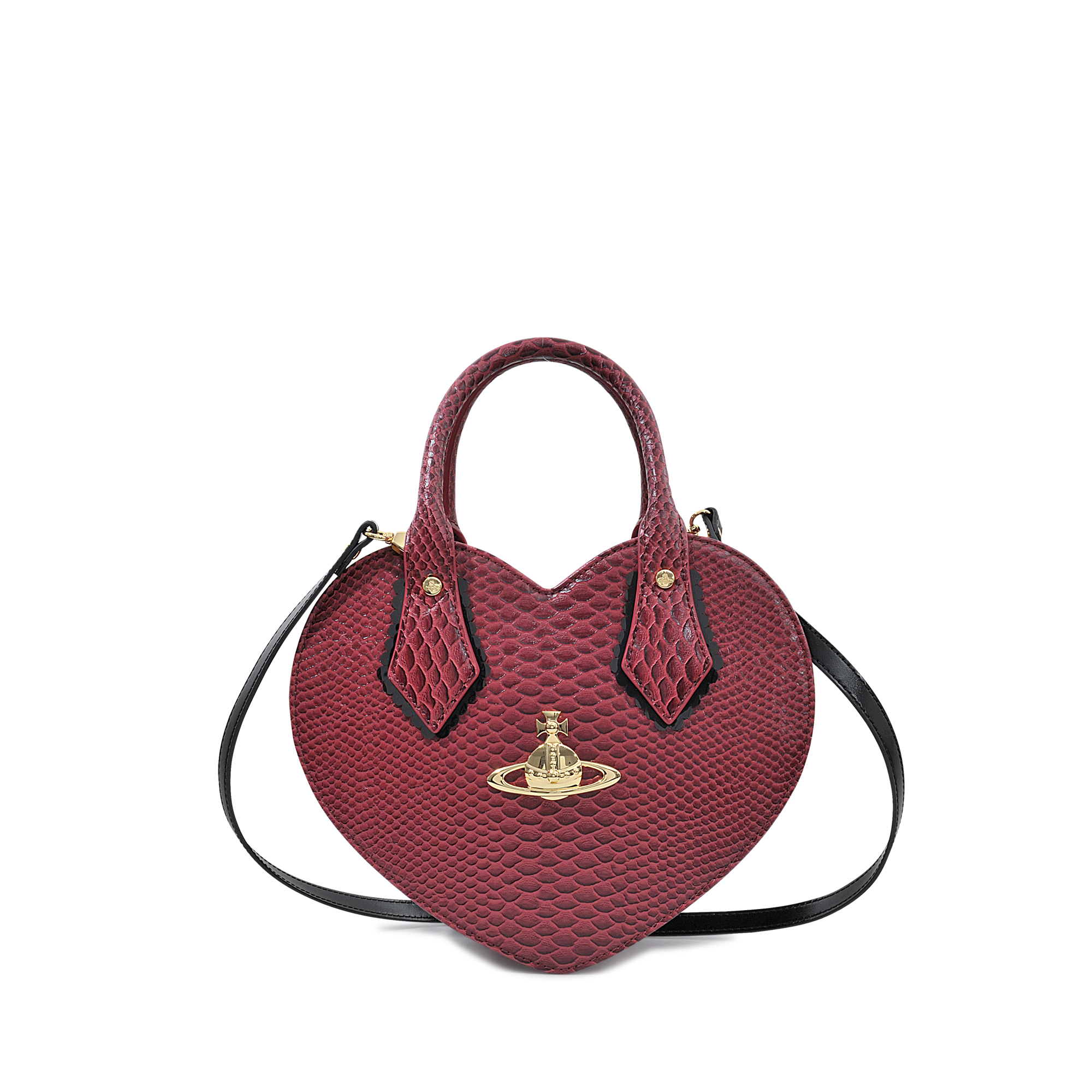 Lyst Vivienne Westwood Frilly Snake Heart Bag In Pink Gallery