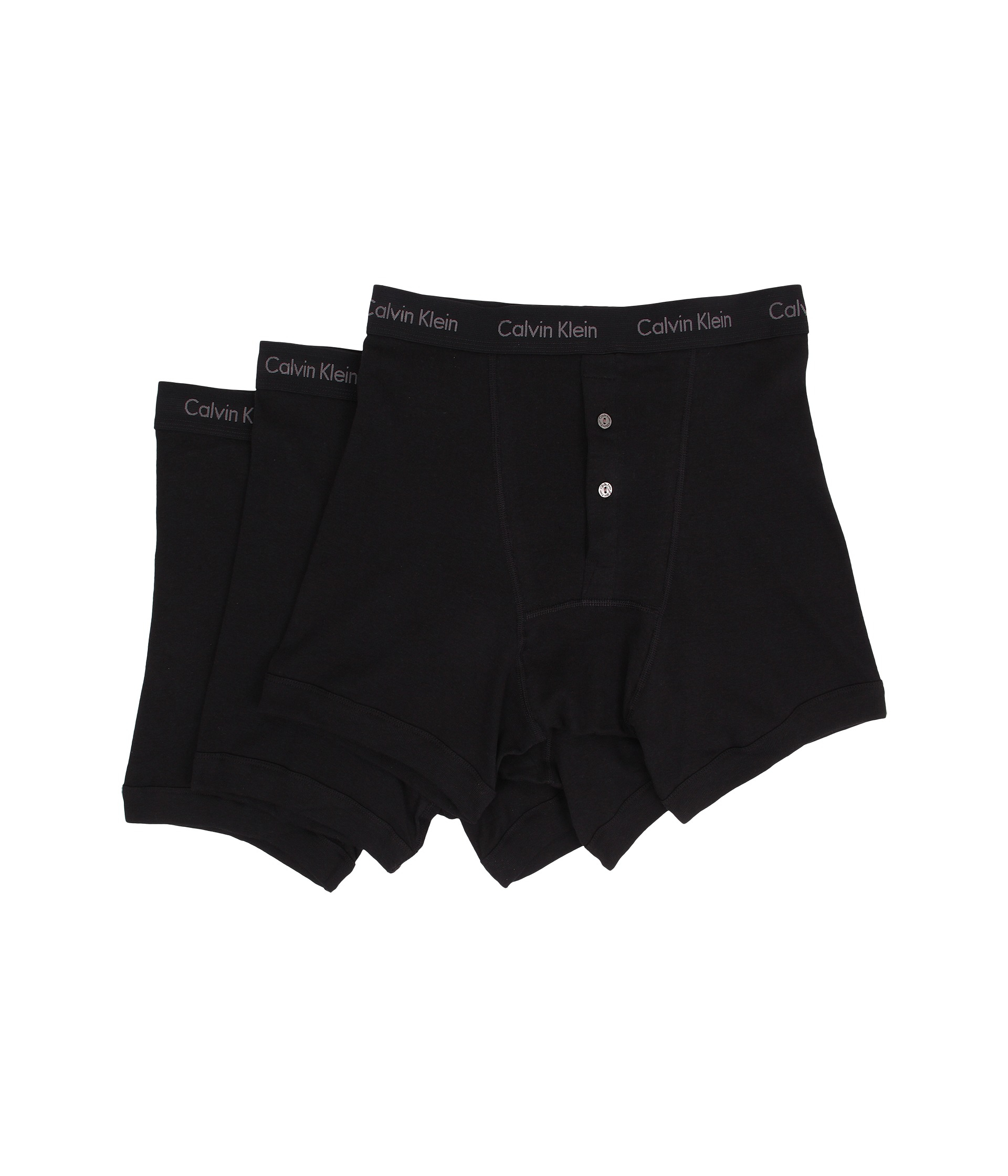 Lyst Calvin Klein Cotton Classics Button Fly Boxer Brief 3pack