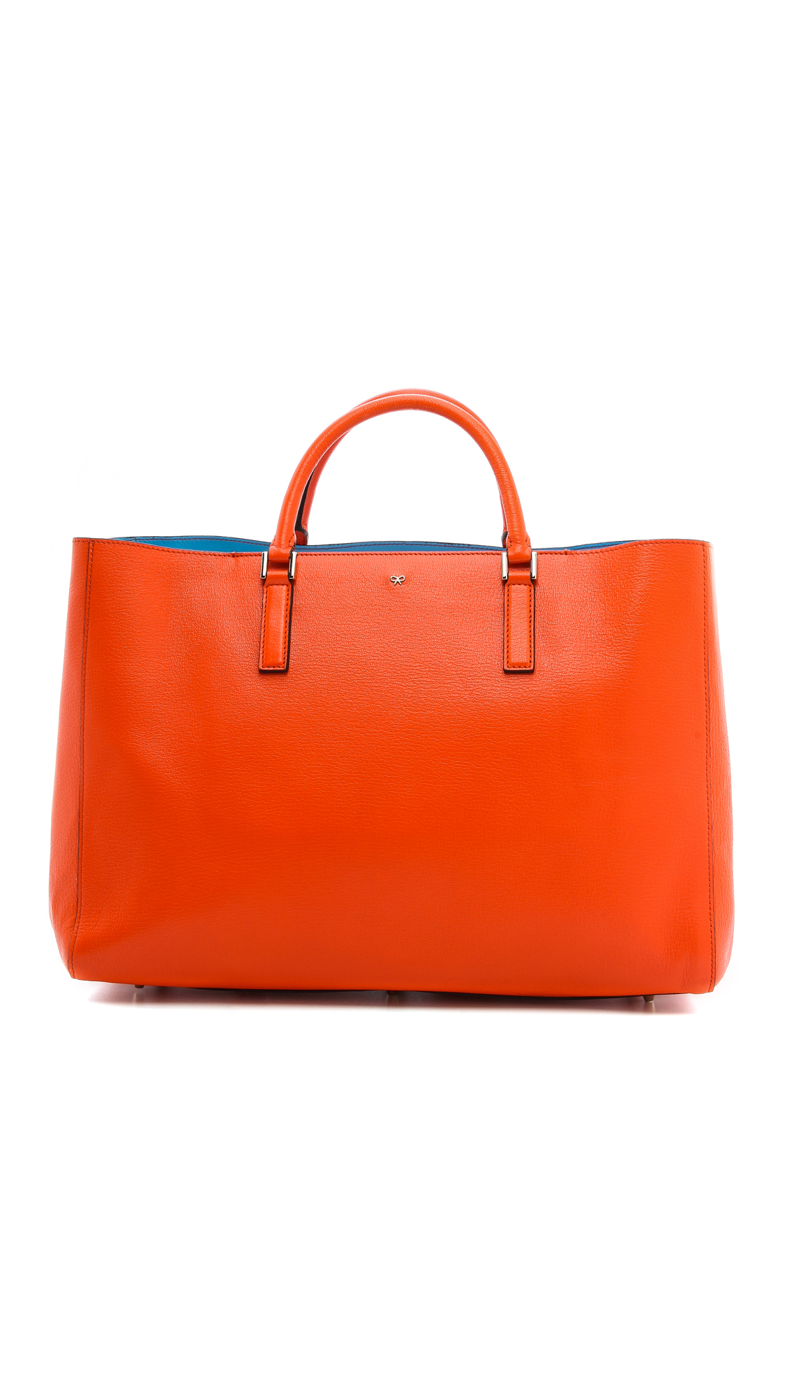 Lyst Anya Hindmarch Ebury Maxi Featherweight Handbag in Orange