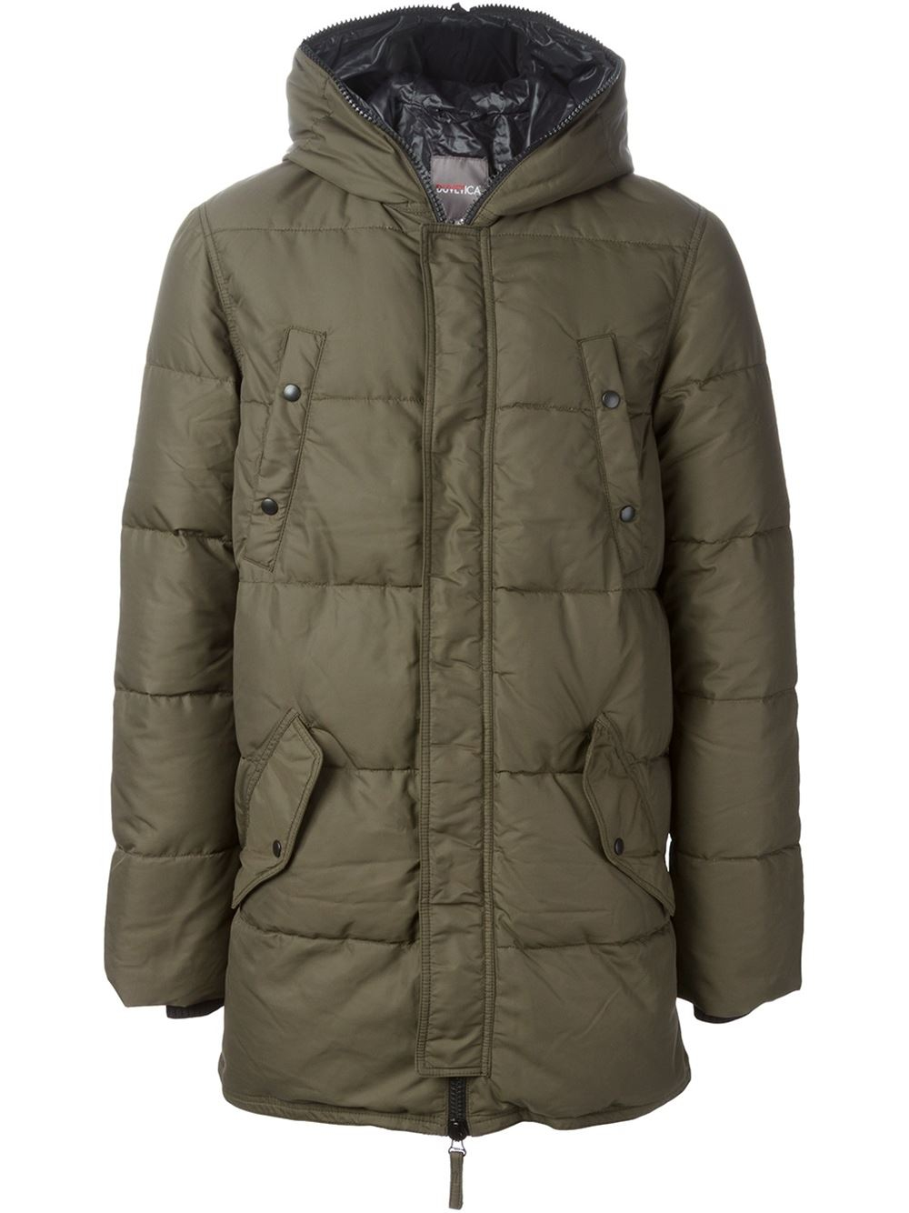 Lyst - Duvetica Padded Hooded Jacket in Green for Men