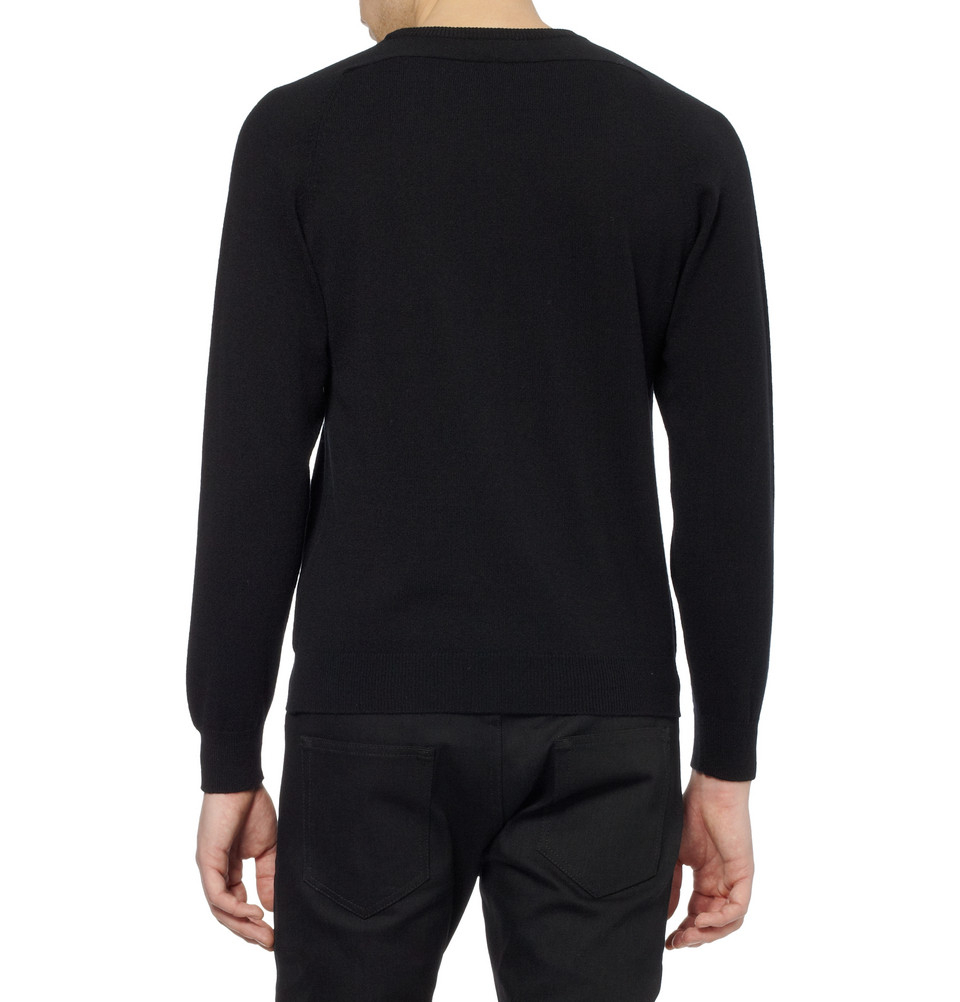 Saint Black Laurent fit Cashmere Sweater Slim vfSCqw