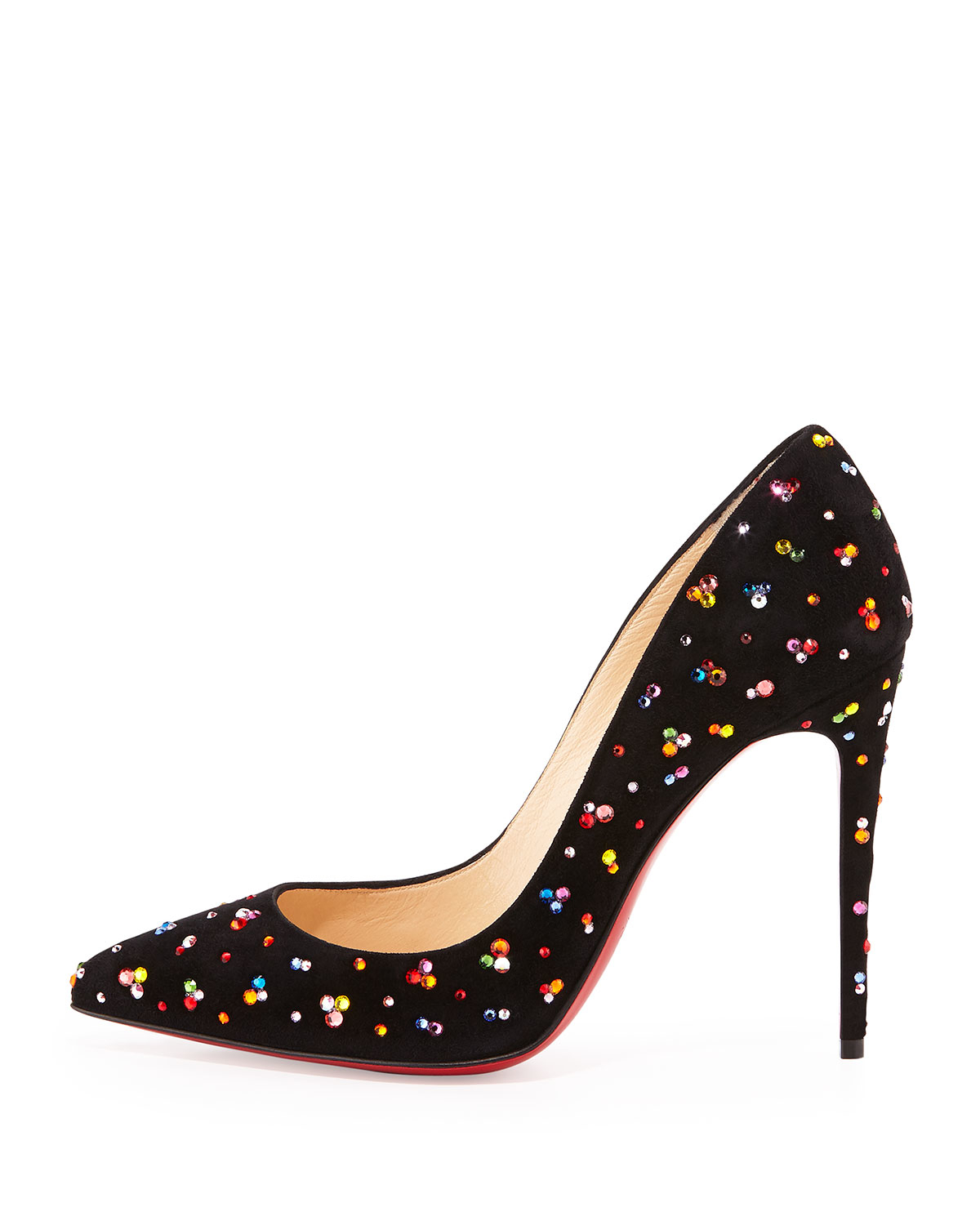 christian louboutin pigalle 120 multicolor spiked leather pumps ...