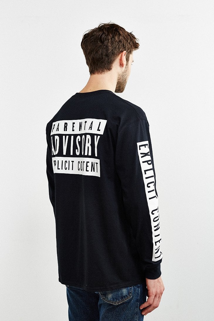 parental advisory long sleeve shirt