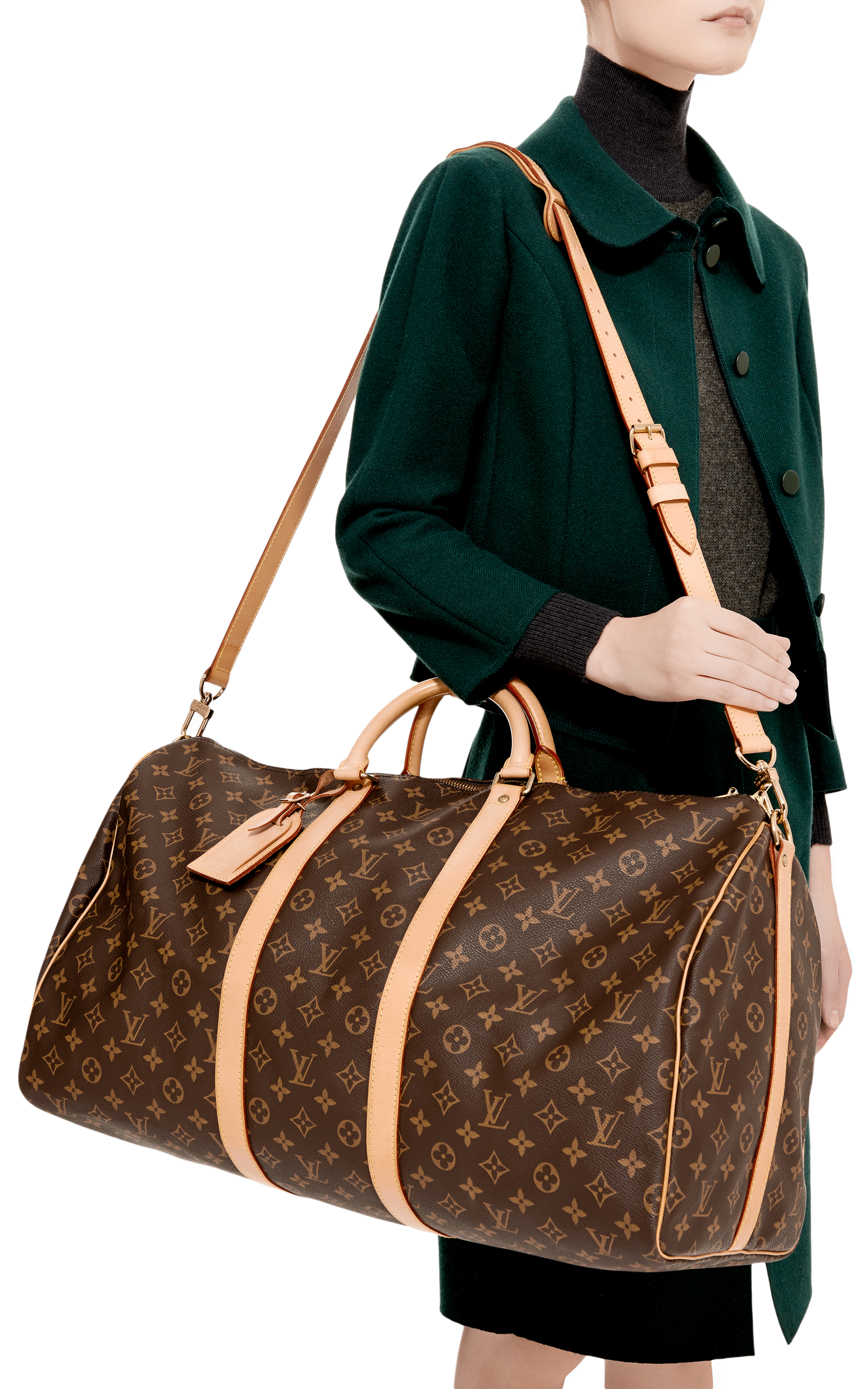 Louis vuitton 55cm Monogram Keepall Bandouliere From What Goes Around Comes Around in Brown | Lyst