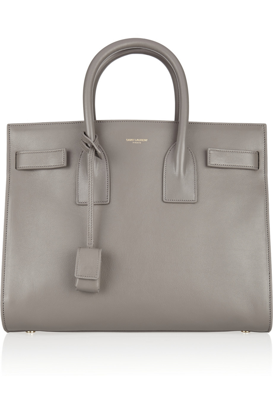 Saint laurent Sac De Jour Small Leather Tote in Gray | Lyst