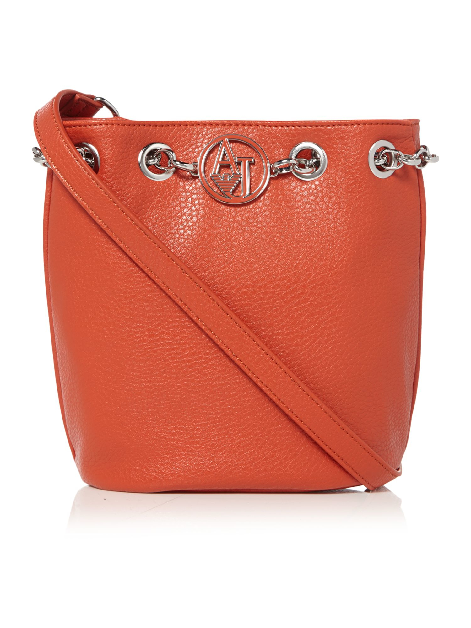 orange armani bag