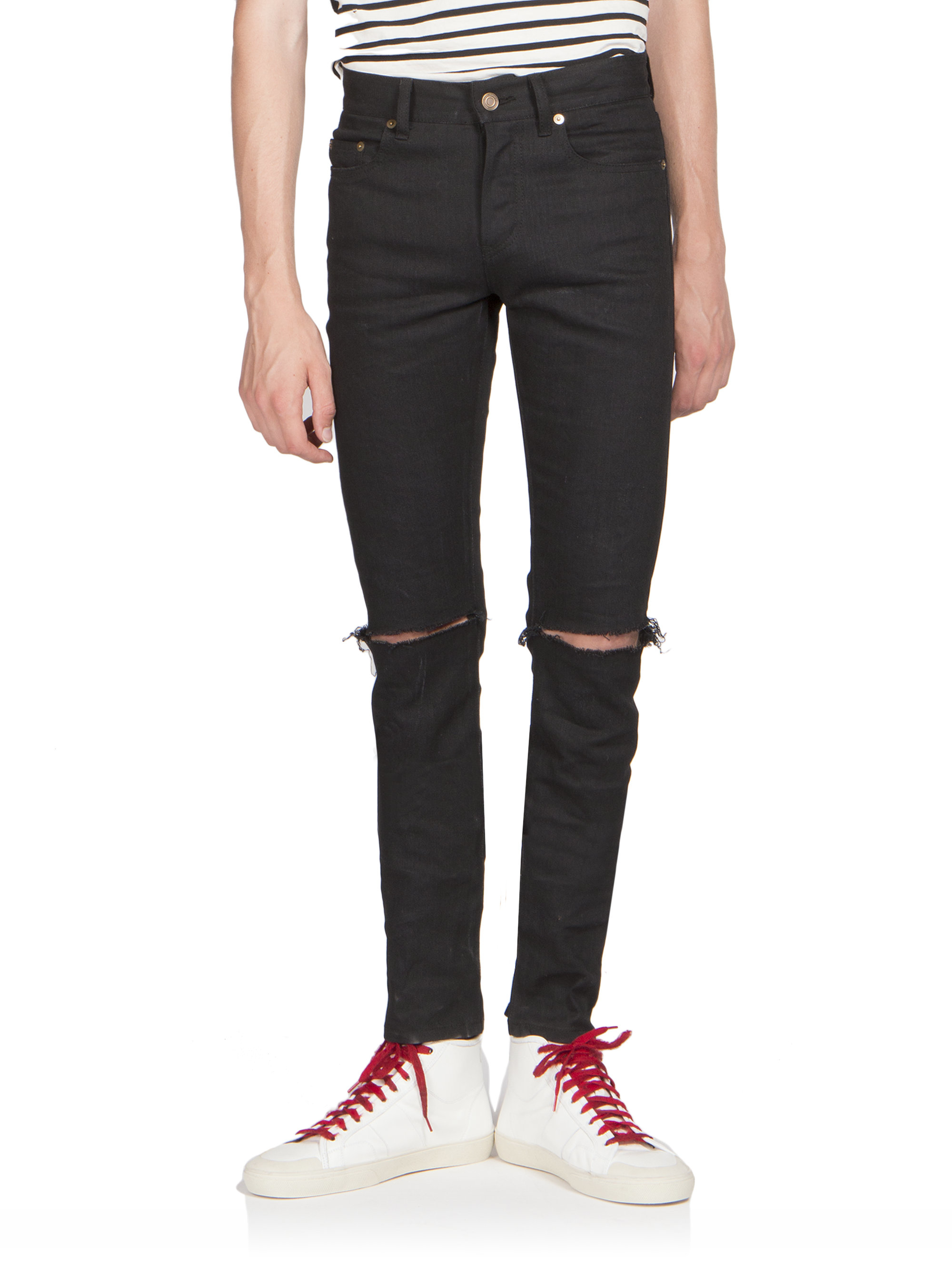 saint laurent black jeans