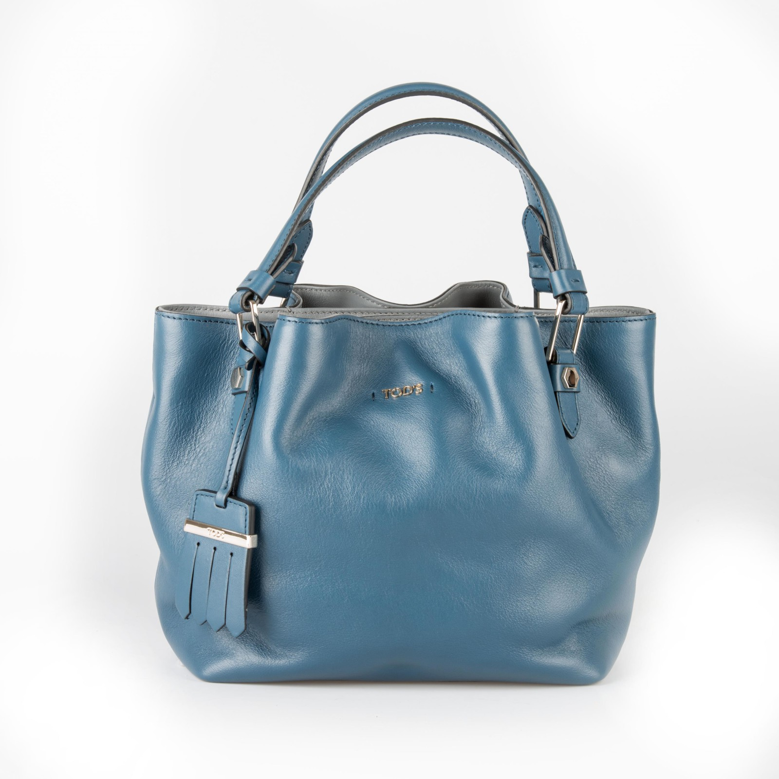 Tod's Tod’s Blue Leather Handle Bag in Blue (Blu) | Lyst