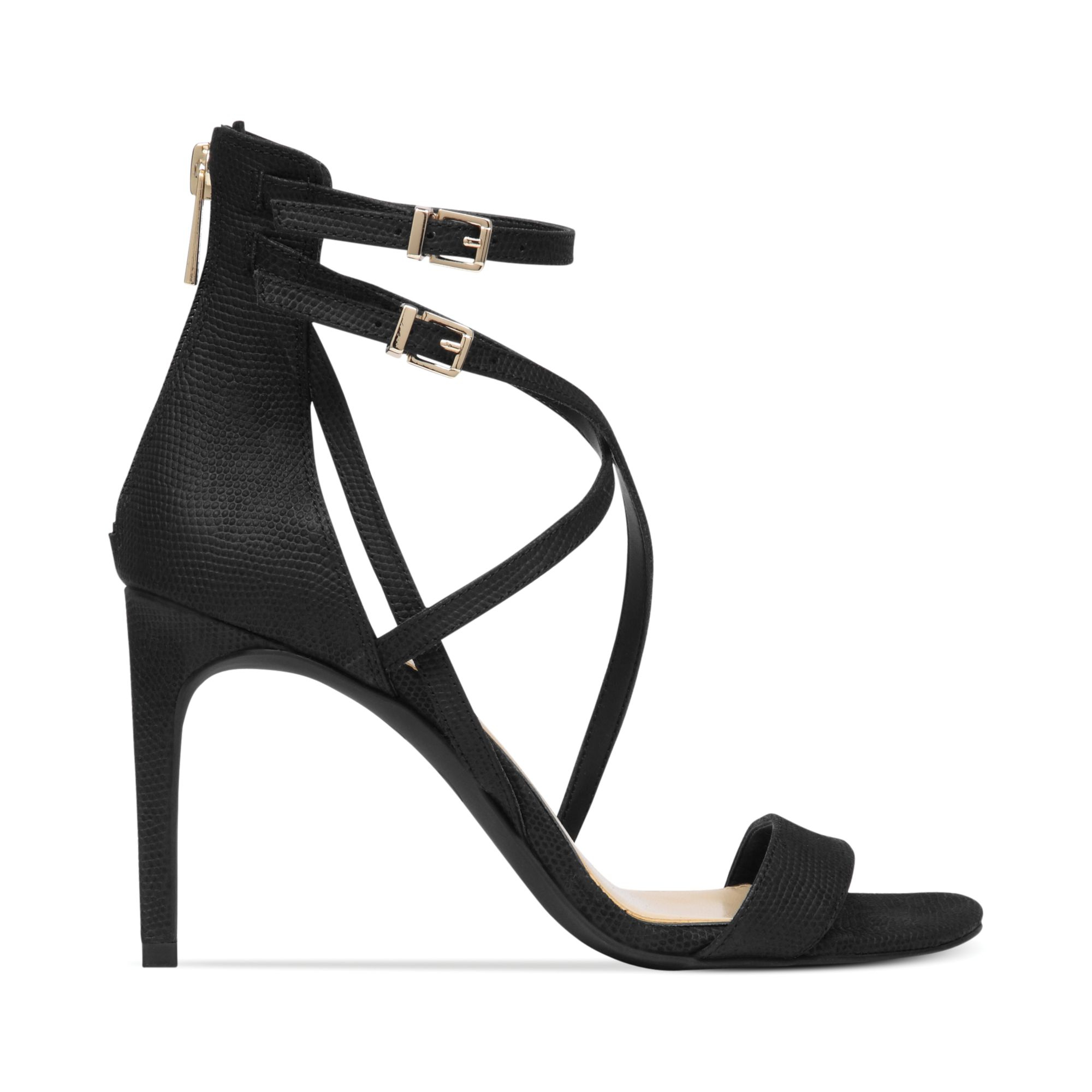 Jessica Simpson Myelle Strappy Sandals in Black | Lyst