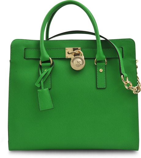 Michael Kors Large Hamilton Ew 18k Bag in Green | Lyst