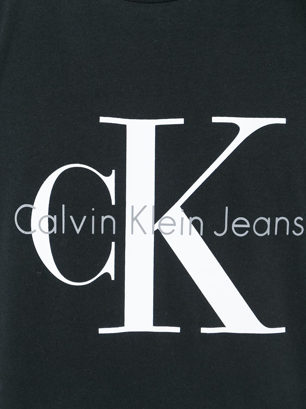 Lyst - Calvin Klein Jeans Logo Print T-shirt in Black for Men