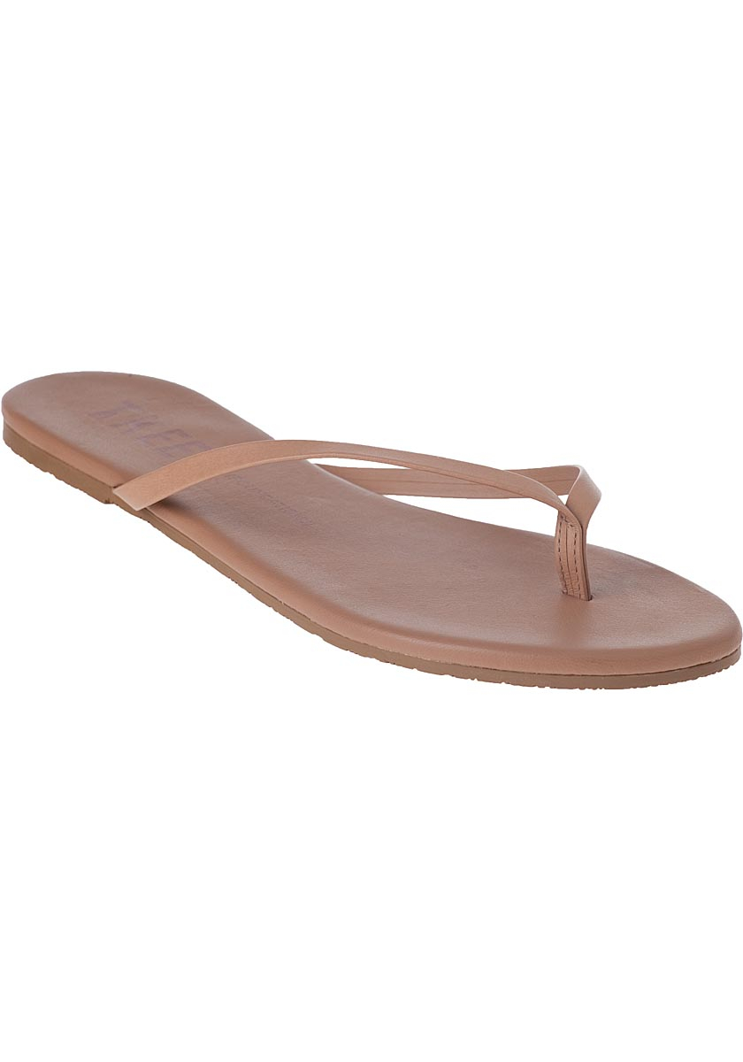 Tkees Foundations Flip Flop Coco Butter Leather in Brown | Lyst