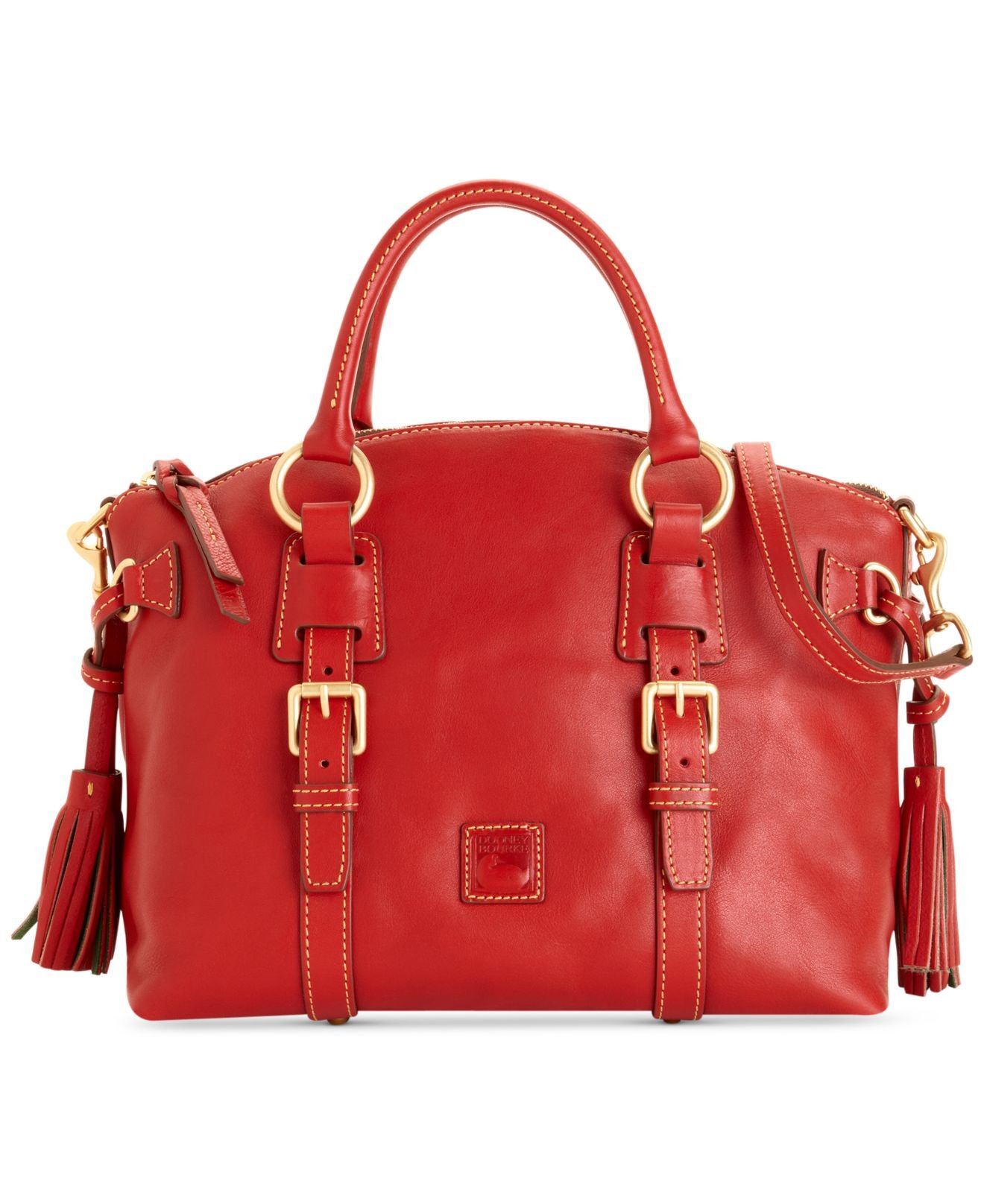 Dooney & bourke Florentine Bristol Satchel in Red | Lyst