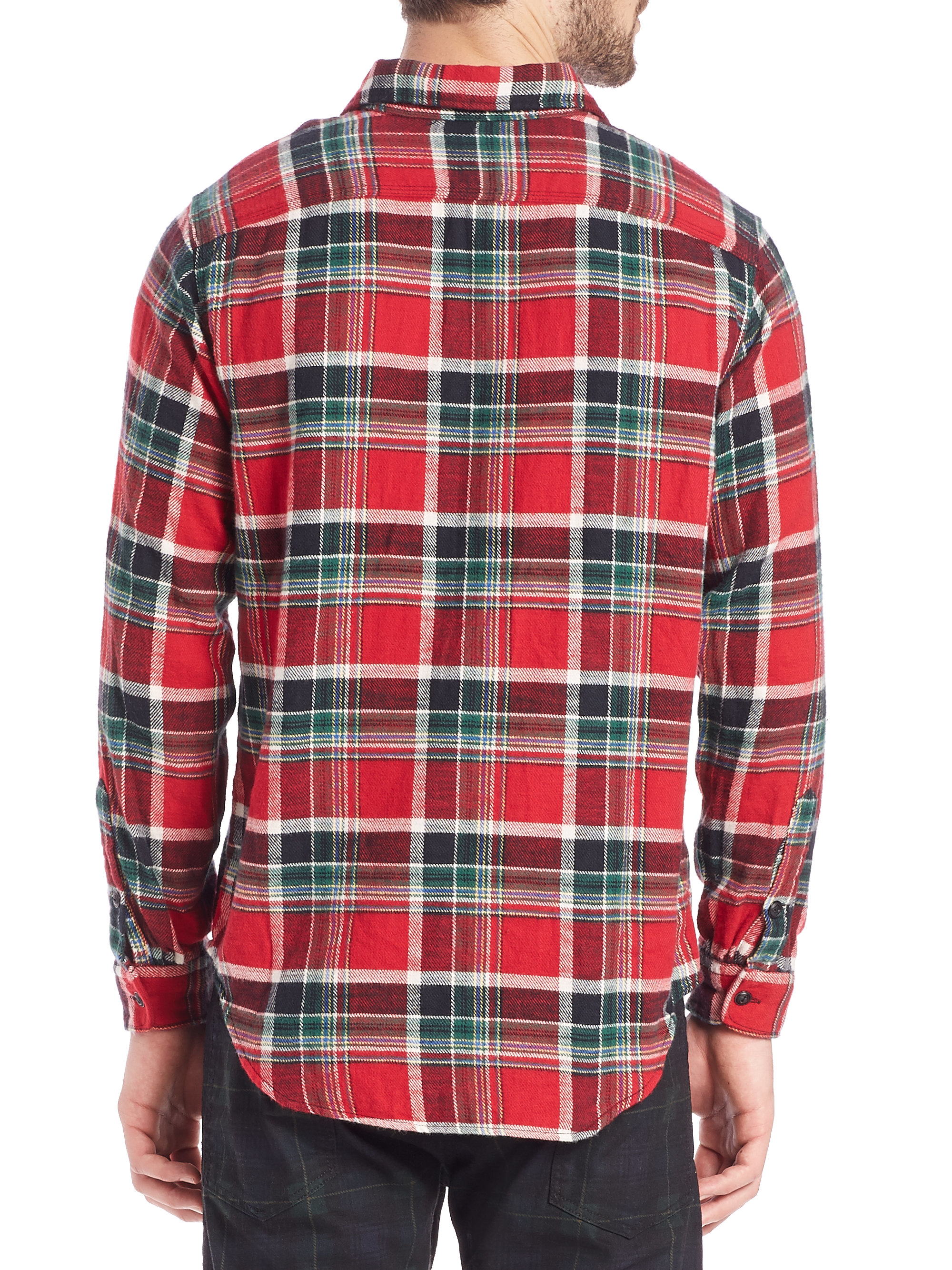 Lyst - Polo Ralph Lauren Plaid Twill Workshirt in Red for Men