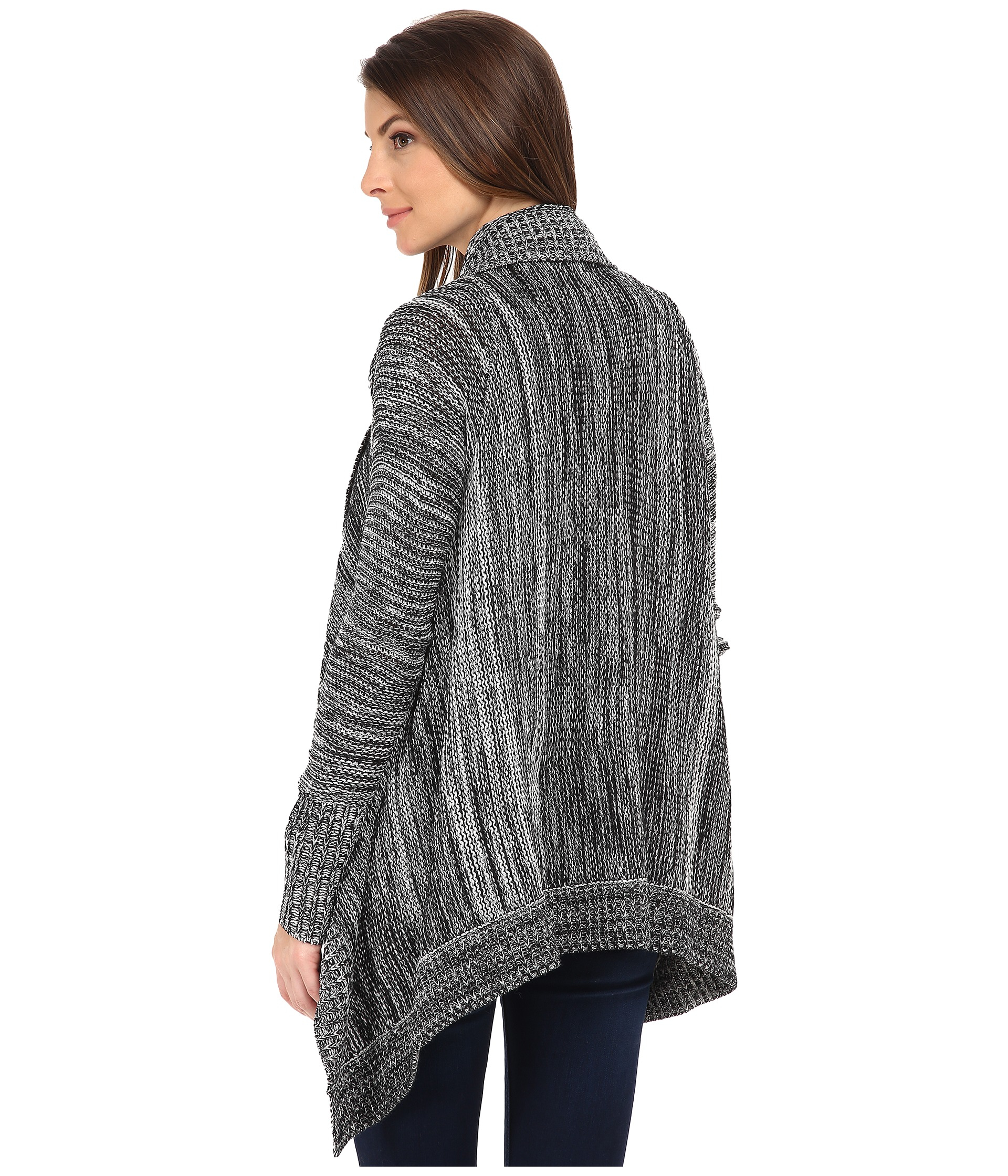 Lyst - Jack Bb Dakota Tedra Marled Cardigan Sweater in Gray