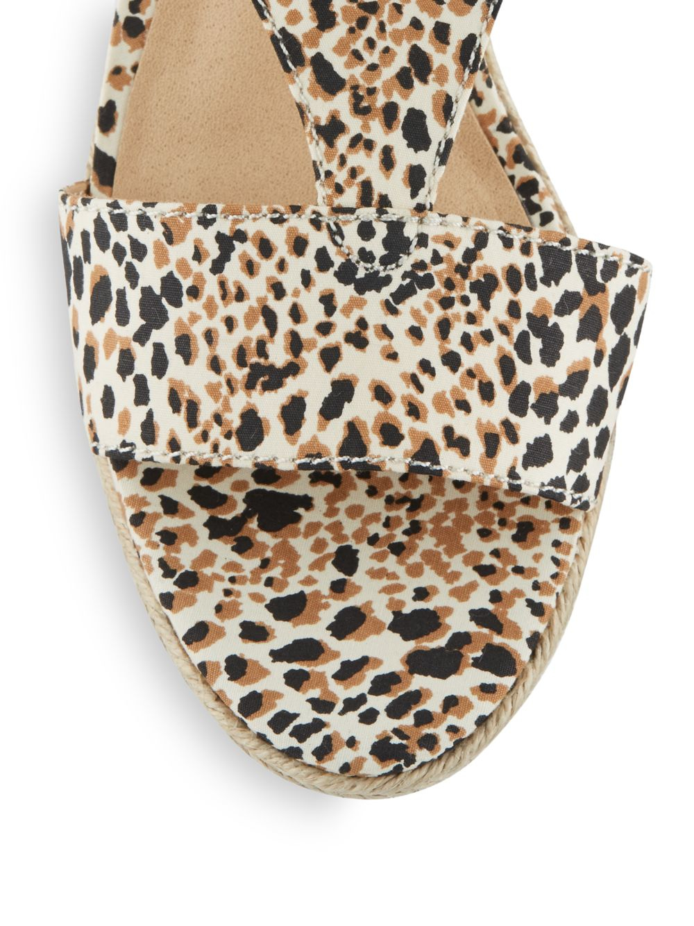 leopard print wedge shoes