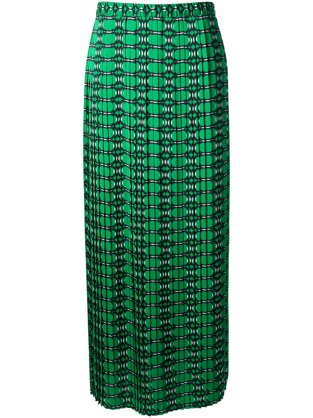 Lyst - MICHAEL Michael Kors Pleated Maxi Skirt in Green